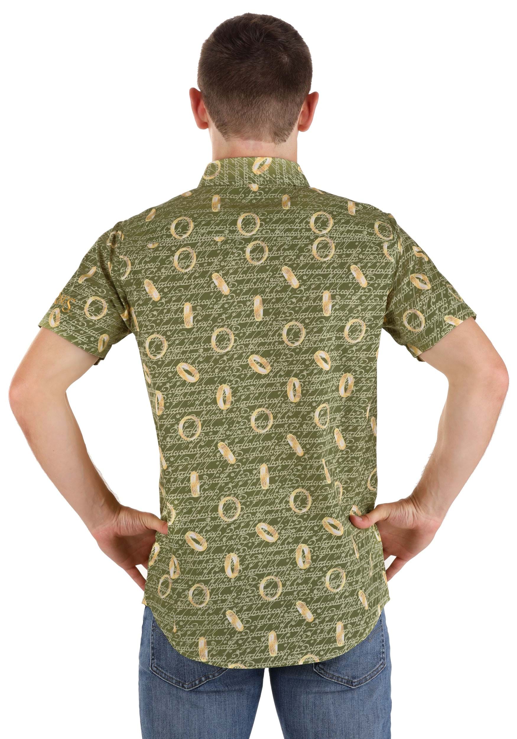 The One Ring Lord of the Rings Button Up Shirt 4 The One Ring Lord of the Rings Button Up Shirt