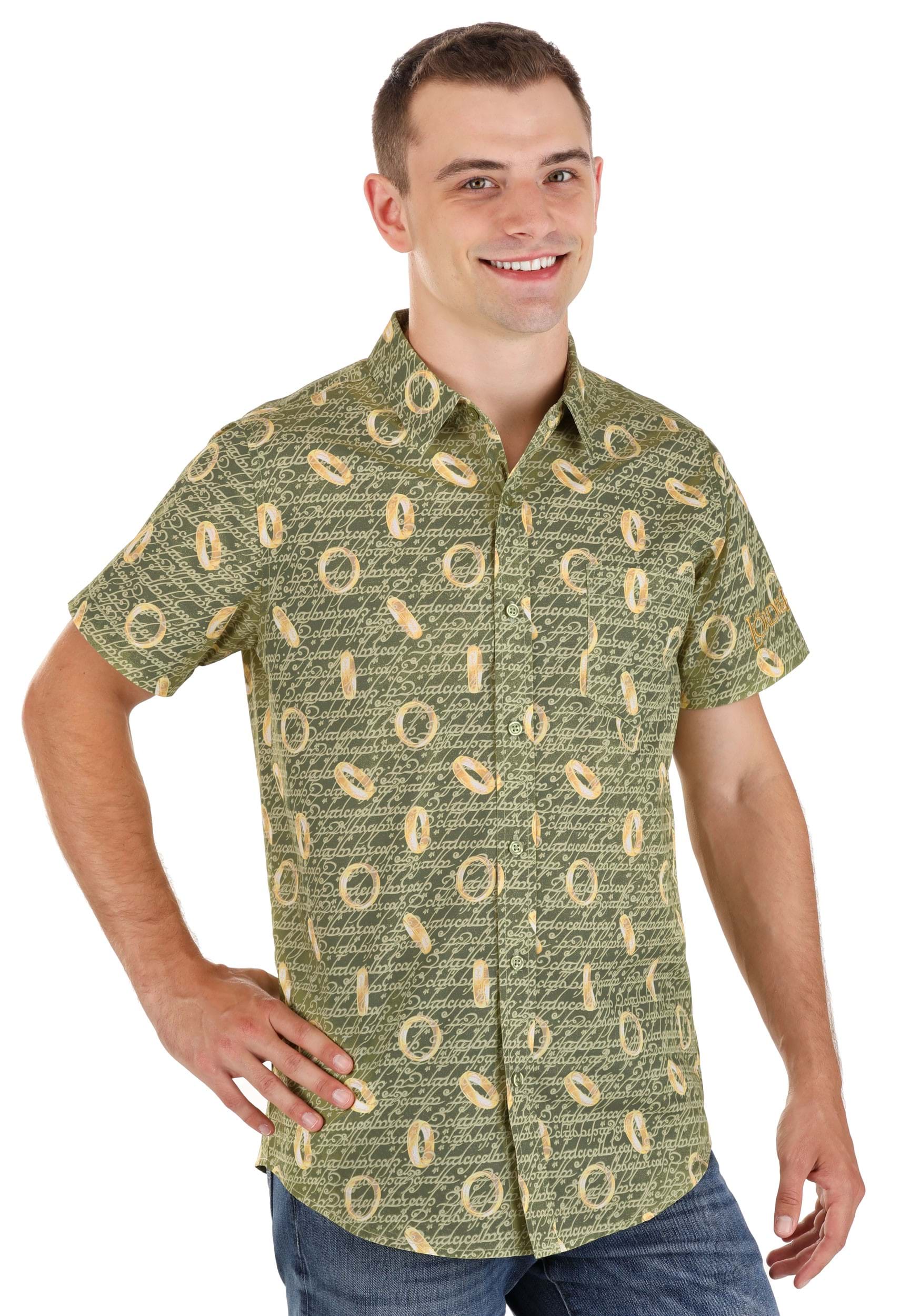 The One Ring Lord of the Rings Button Up Shirt 7 The One Ring Lord of the Rings Button Up Shirt
