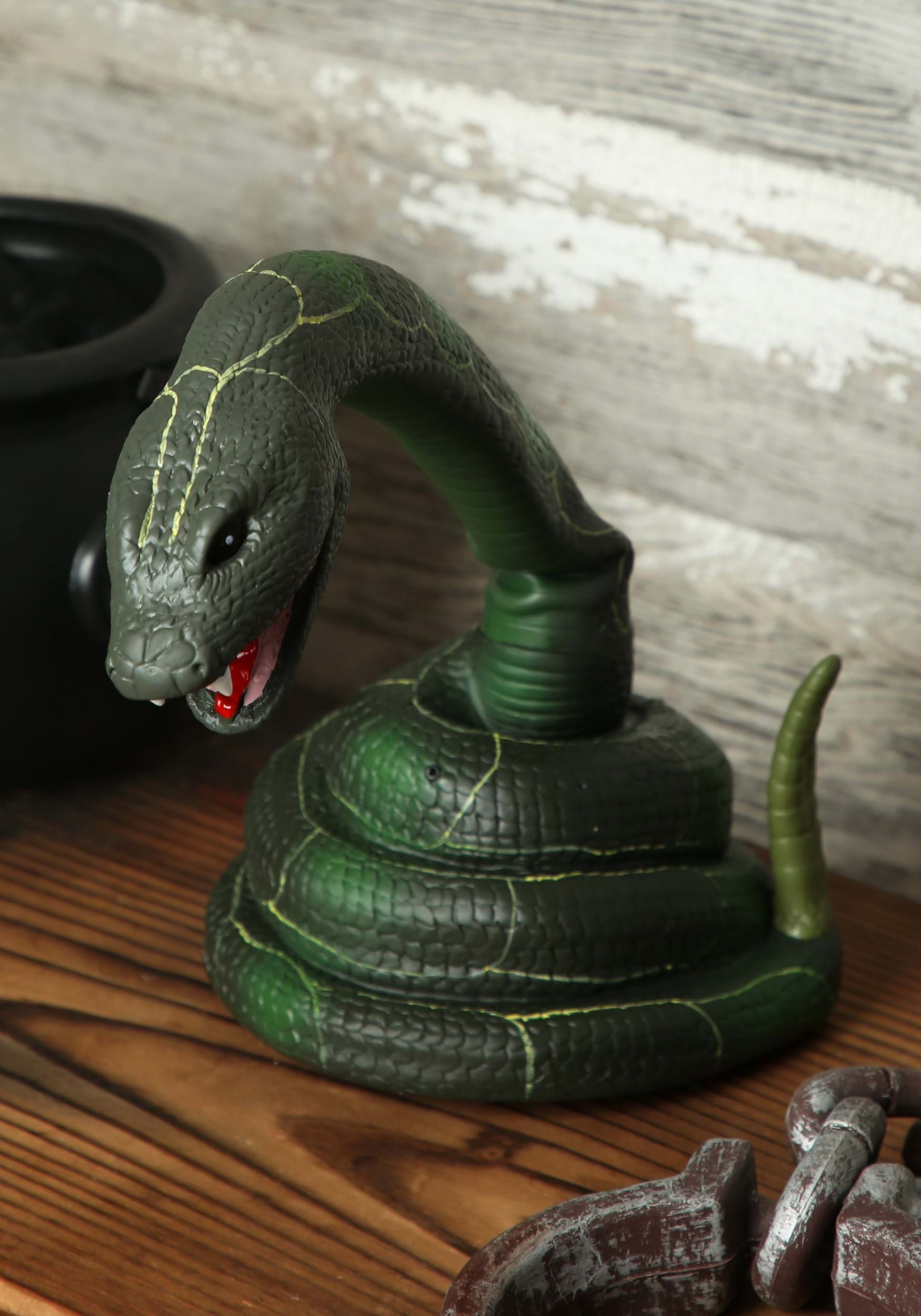 15-Inch Animated Striking Snake Decoration