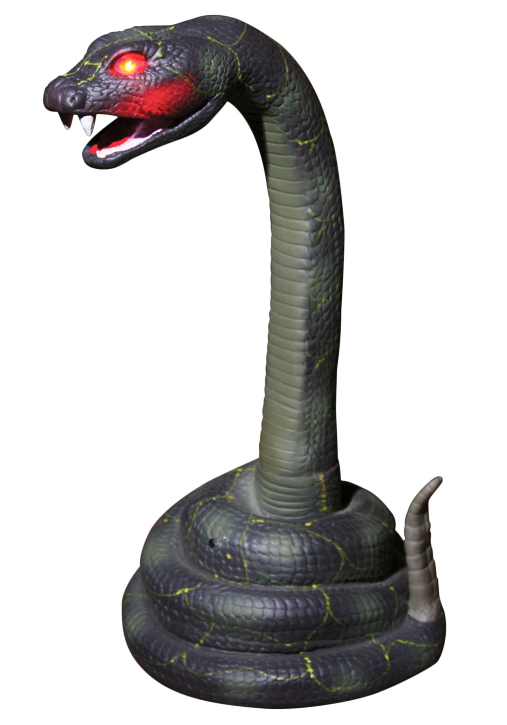 15-Inch Animated Striking Snake Decoration