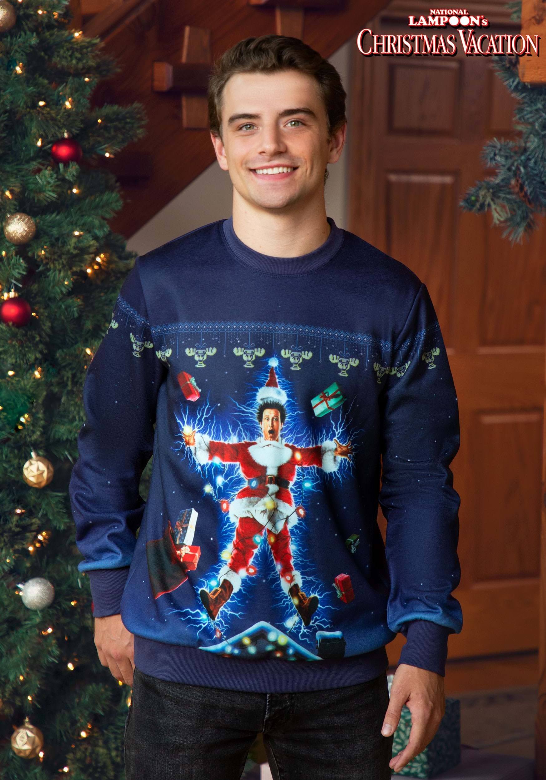 Movie Poster Christmas Vacation Ugly Sweatshirt for Adults