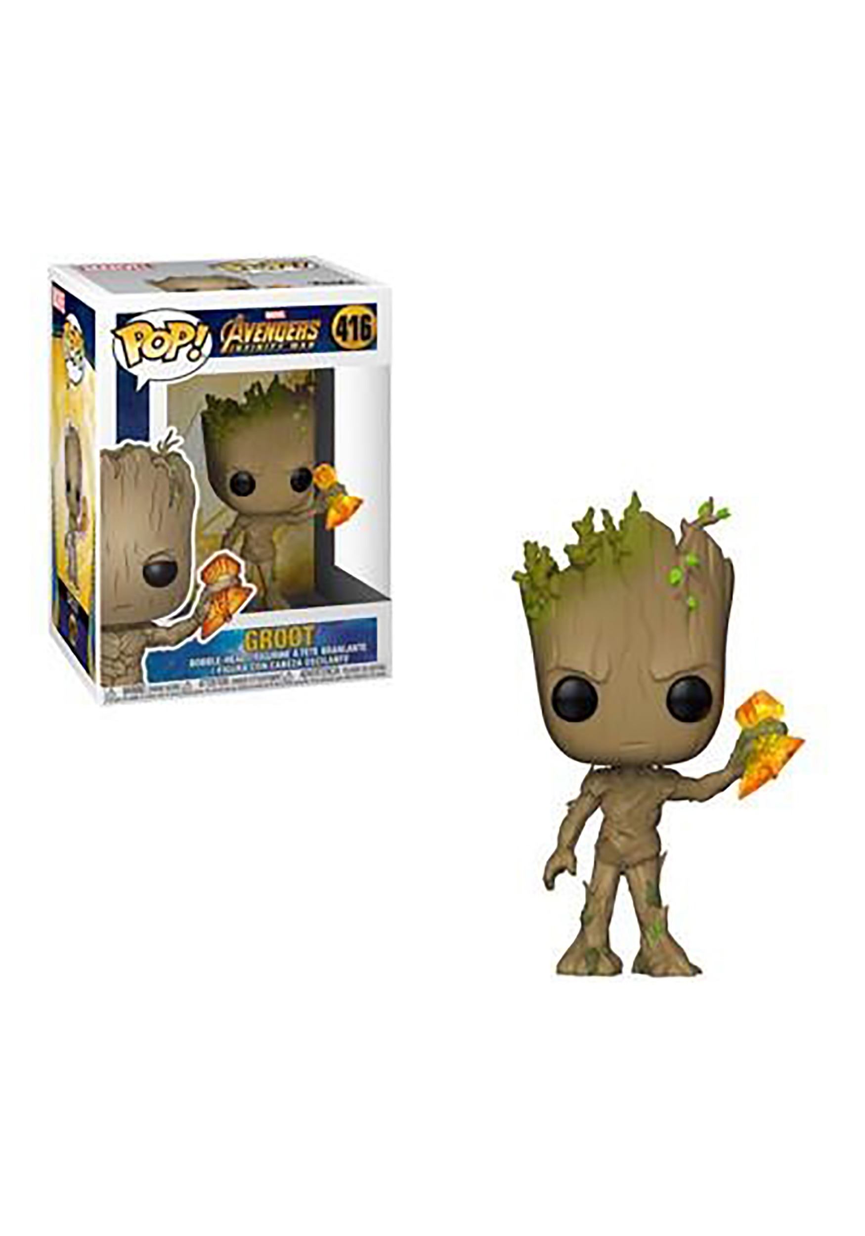 POP! Vinyl Marvel: Avengers Infinity War- Groot with Stormbreaker Figure
