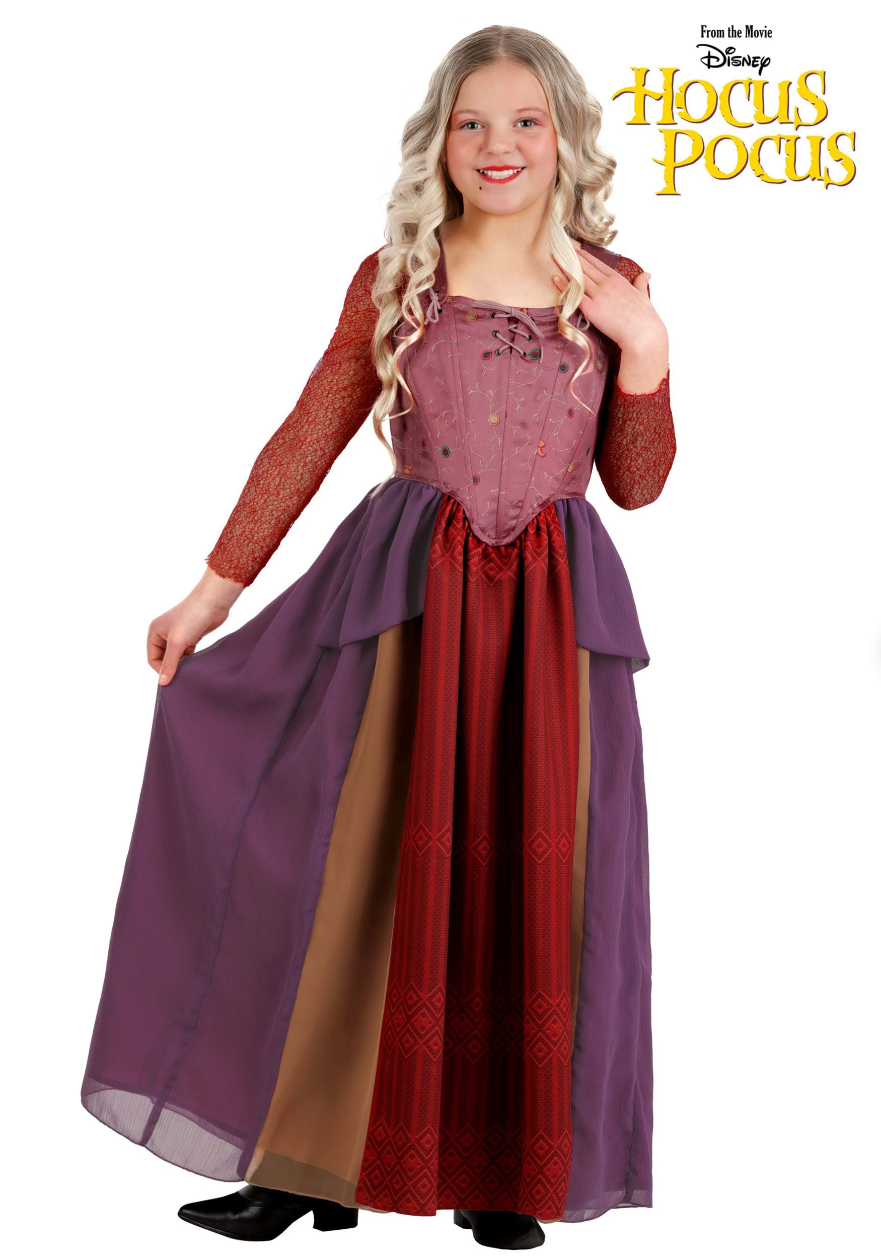 Girl's Deluxe Disney Hocus Pocus Sarah Sanderson Costume