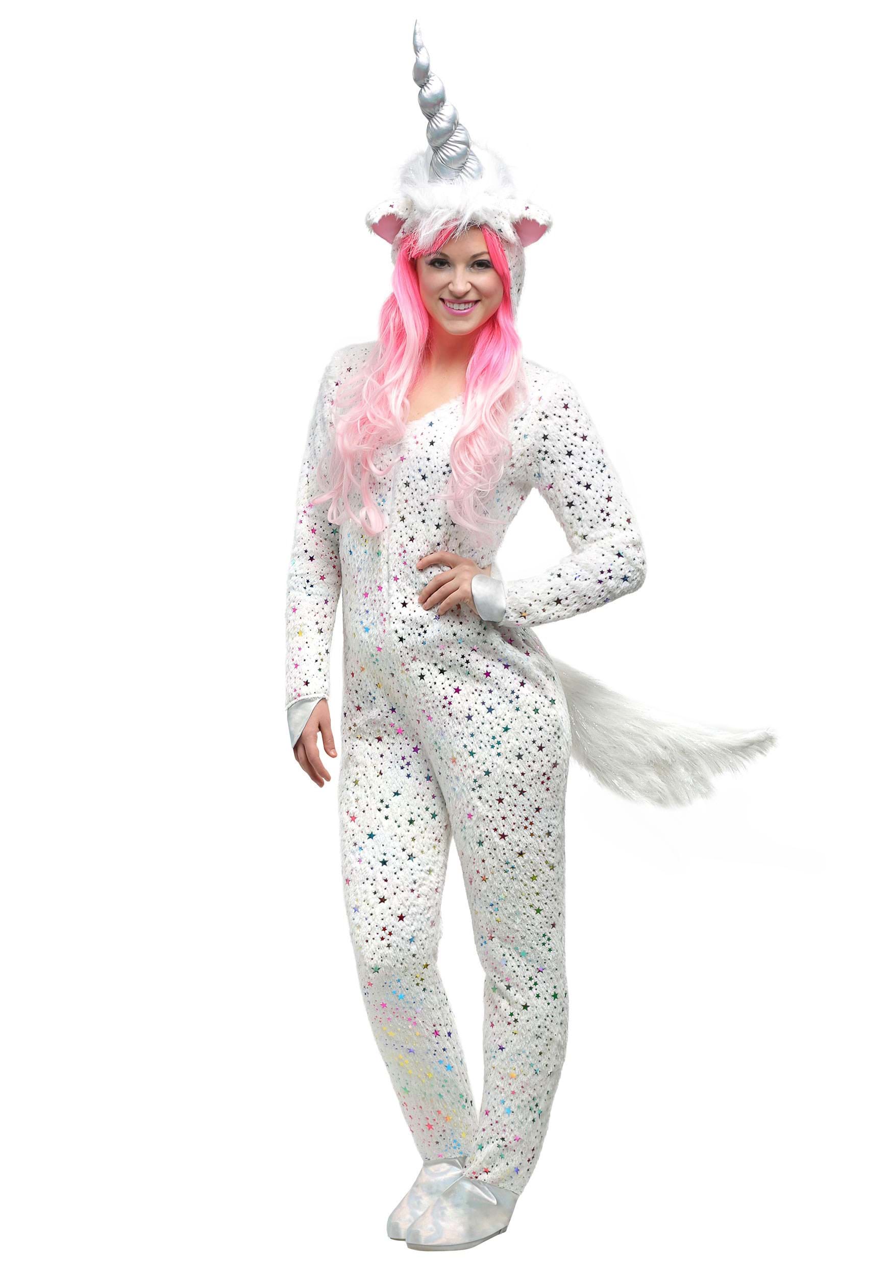 Plus Size Magical White Unicorn Costume for Women 1 Plus Size Magical White Unicorn Costume for Women
