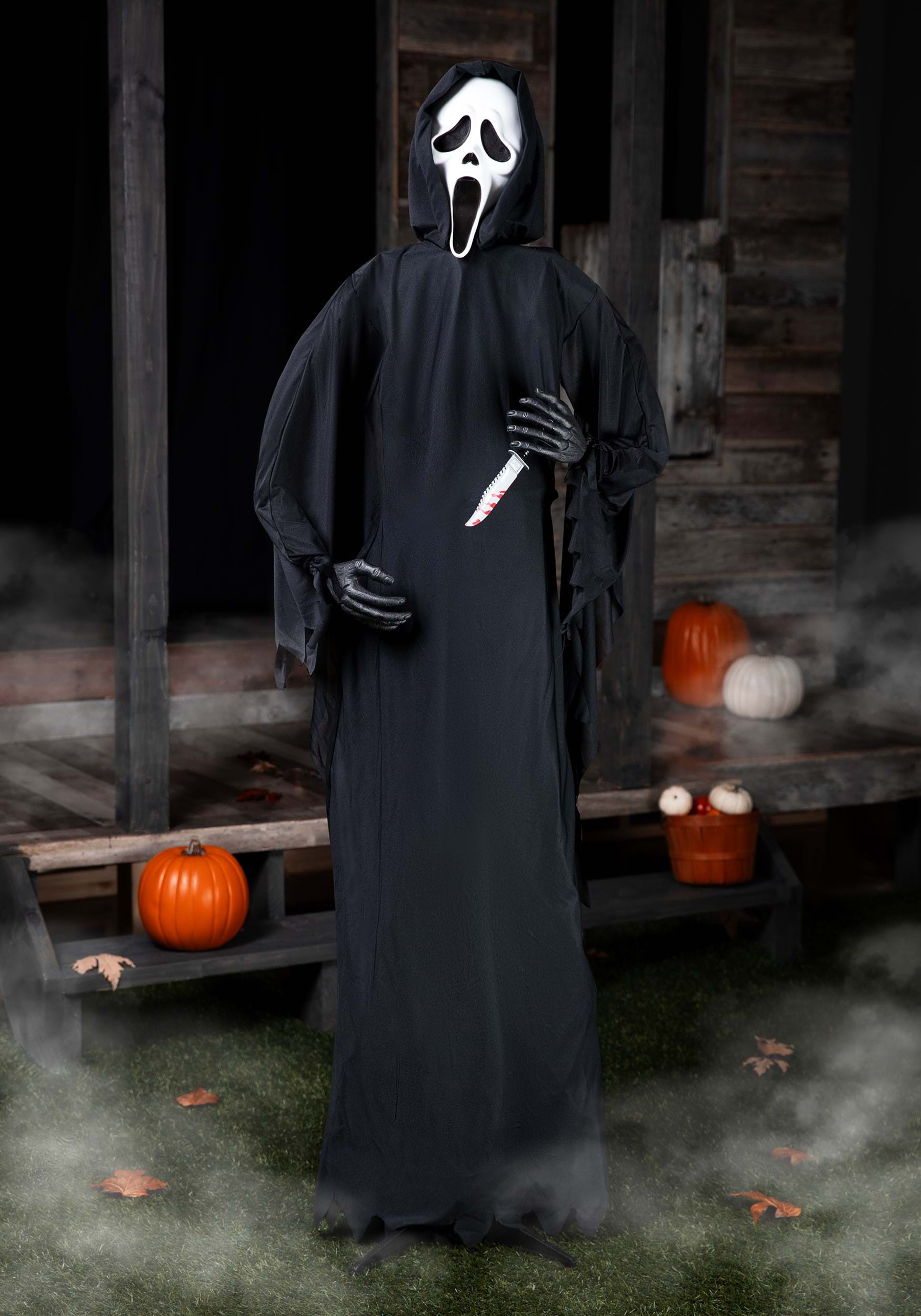 6FT Standing Ghost Face Scream Decoration