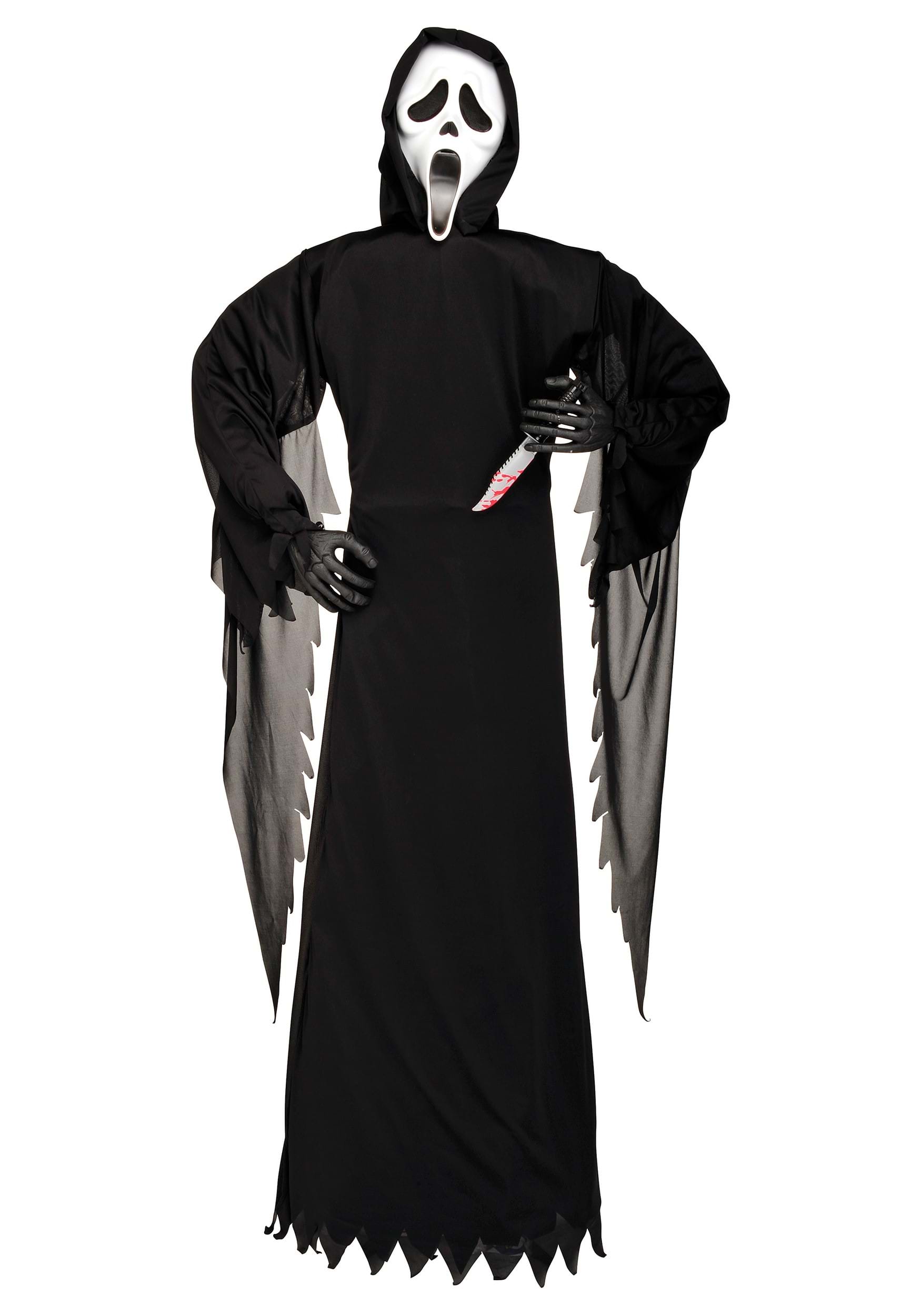 6FT Standing Ghost Face Scream Decoration