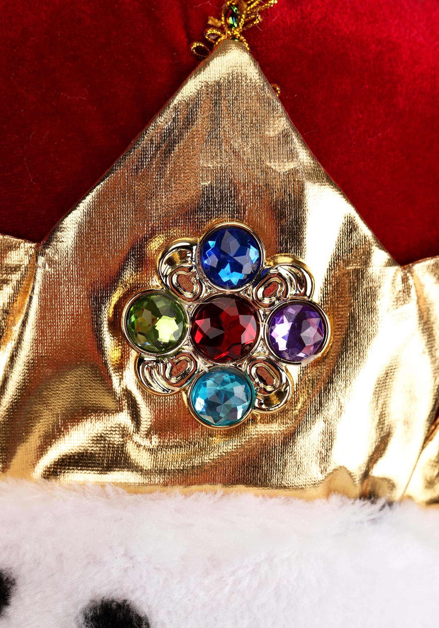 Royal King Red Plush Crown