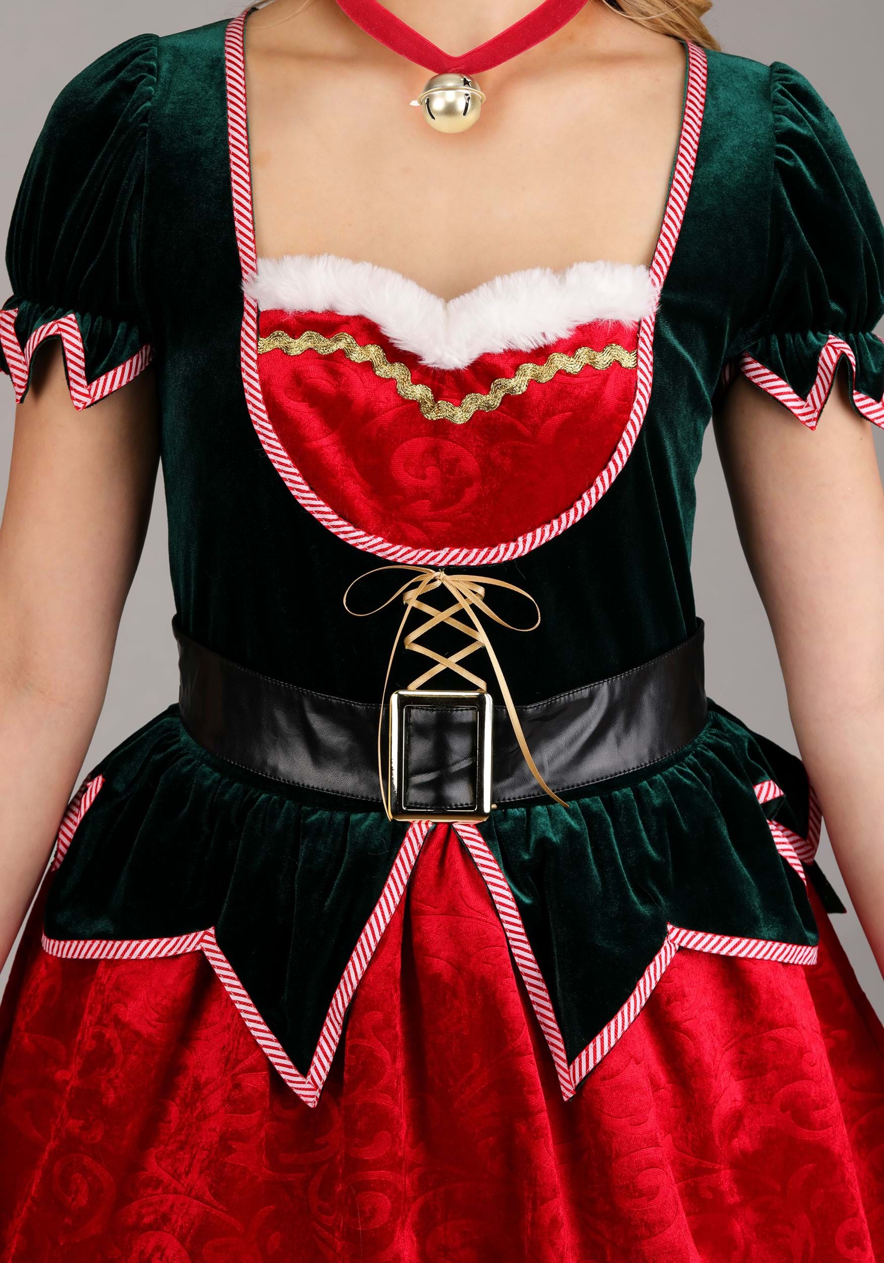 Deluxe Festive Elf Women's Costume