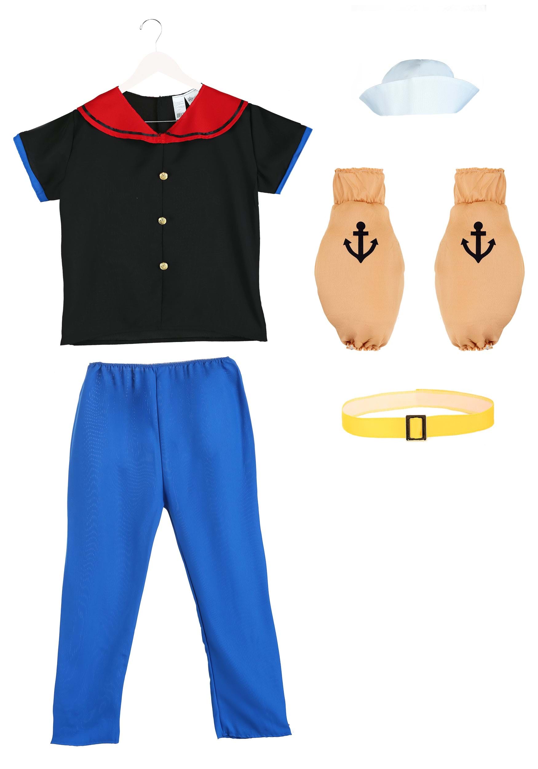 Popeye the Sailorman Costume for Adults 2 Popeye the Sailorman Costume for Adults