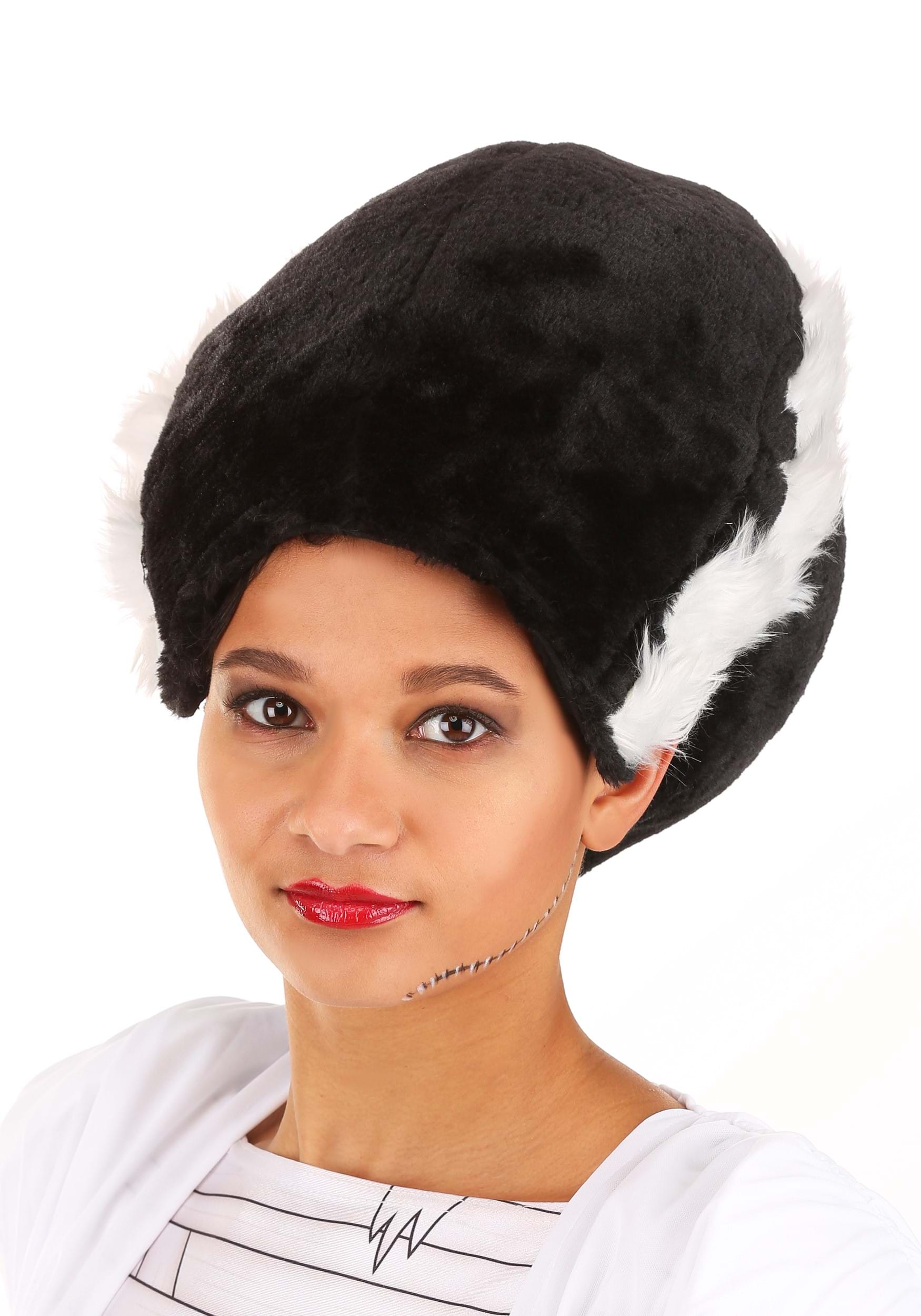 Plush Bride of Frankenstein Costume Hat