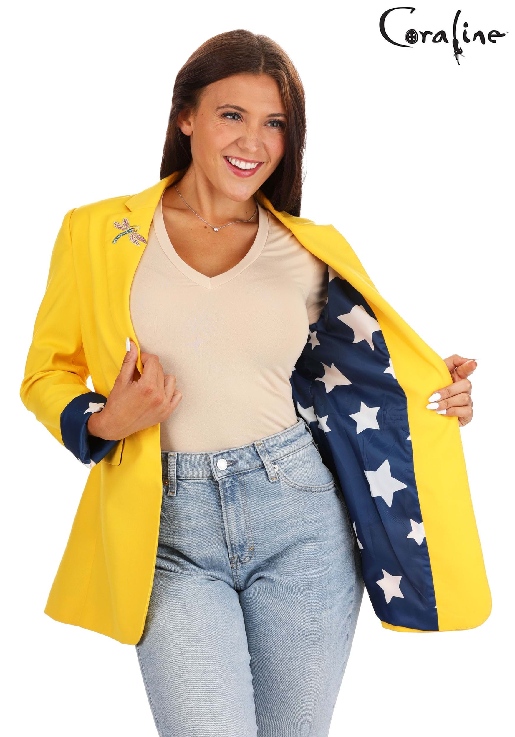 Coraline Yellow Blazer for Women
