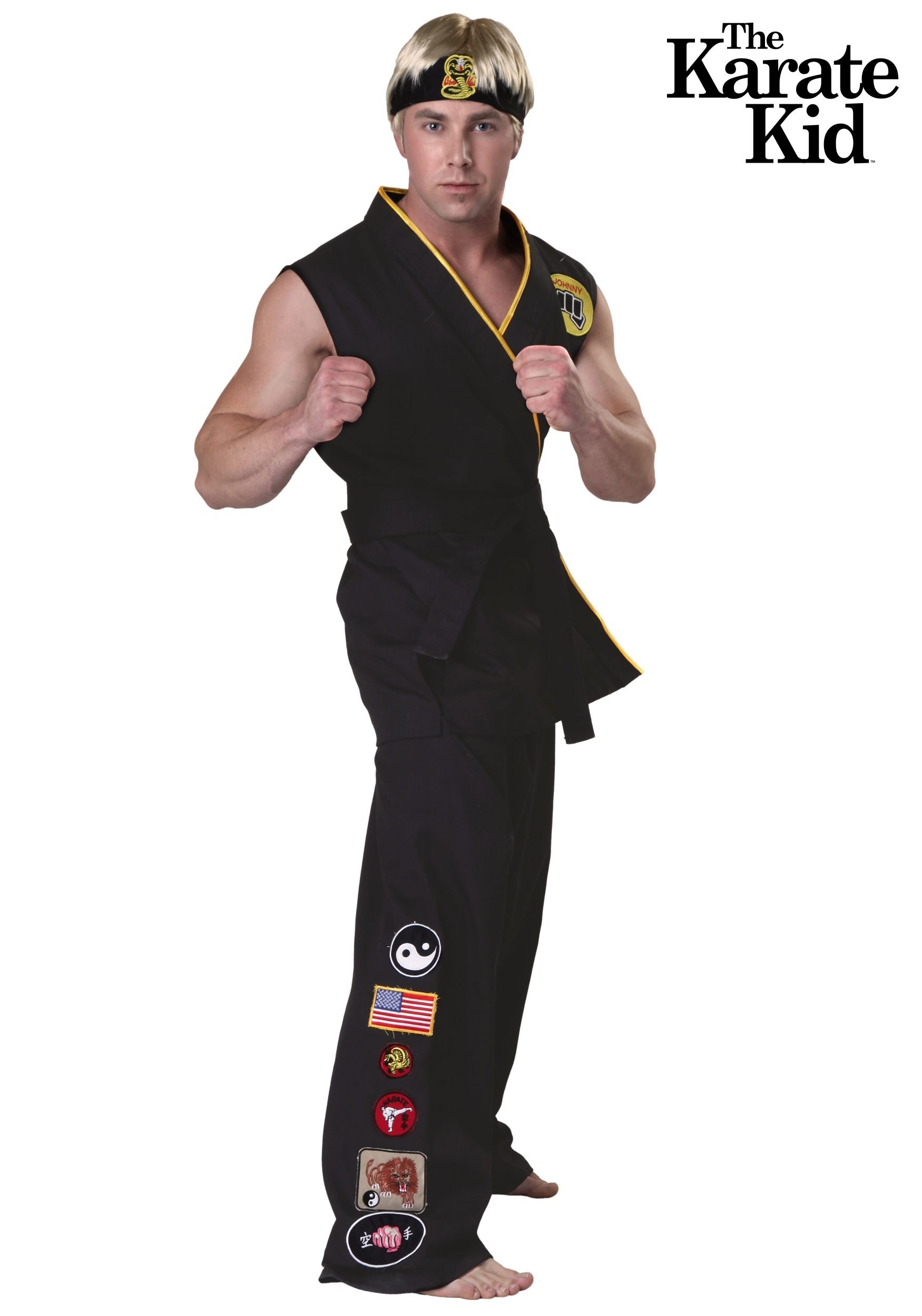 Authentic Karate Kid Cobra Kai Costume for Adults