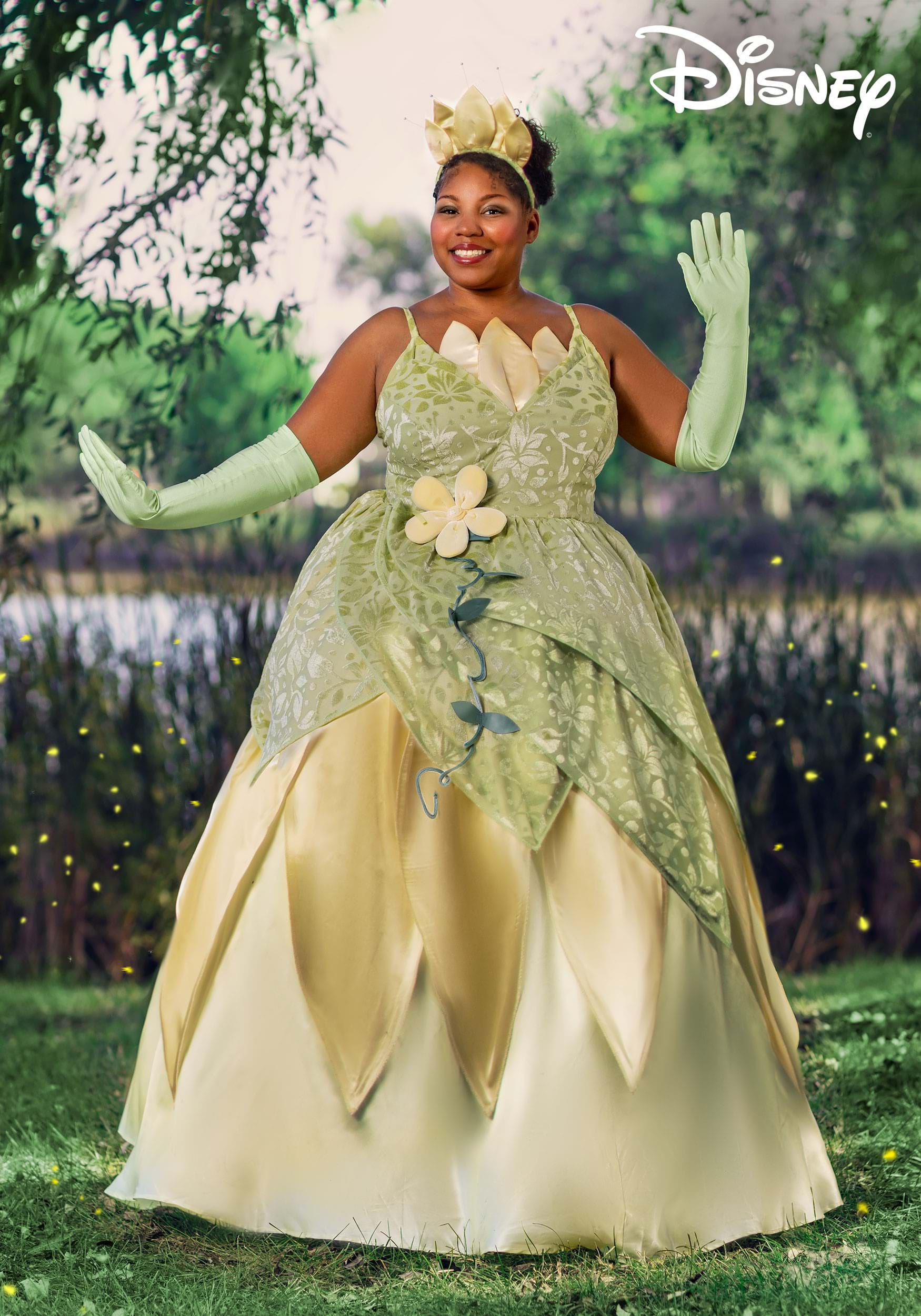 Women's Plus Size Deluxe The Princess and the Frog Tiana Disney Costume