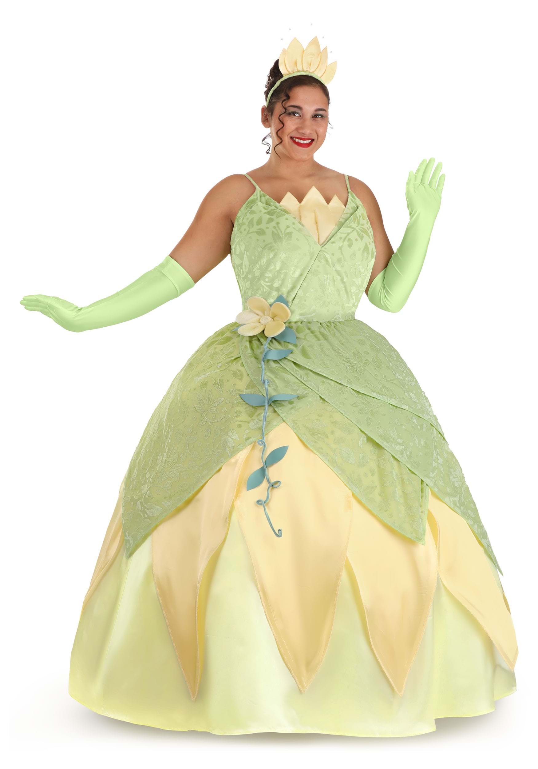 Women's Plus Size Deluxe The Princess and the Frog Tiana Disney Costume