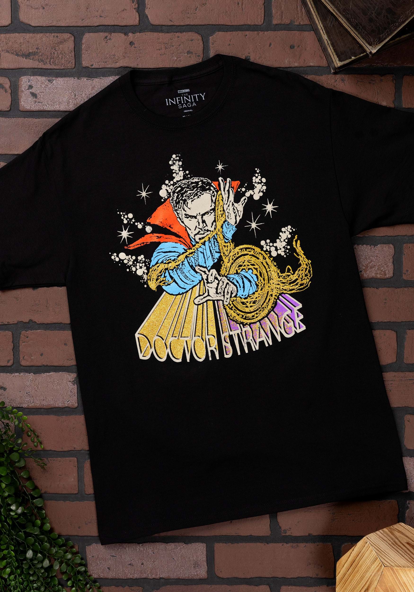 Men's Marvel Doctor Stanger Black T-Shirt 1 Men's Marvel Doctor Stanger Black T-Shirt