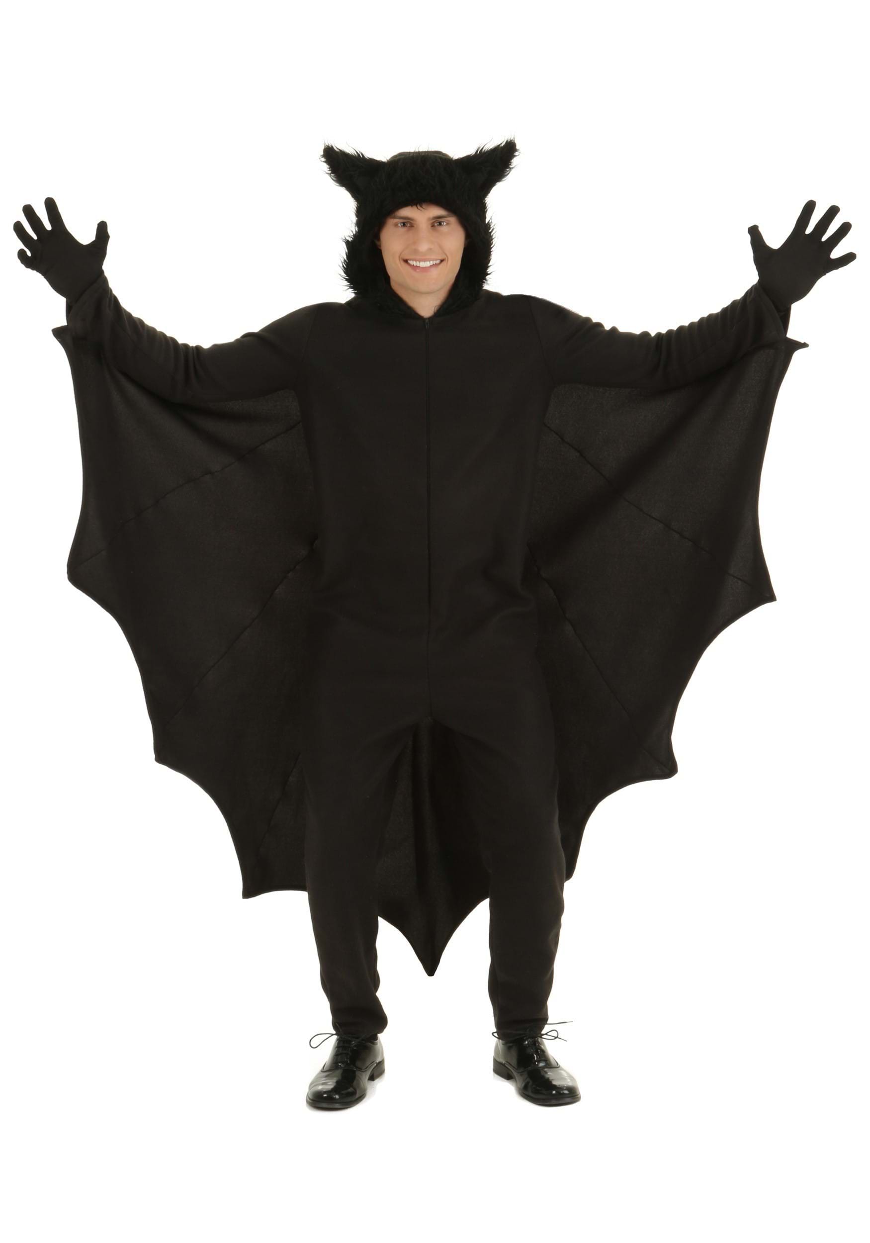 Adult Plus Size Fleece Bat Costume