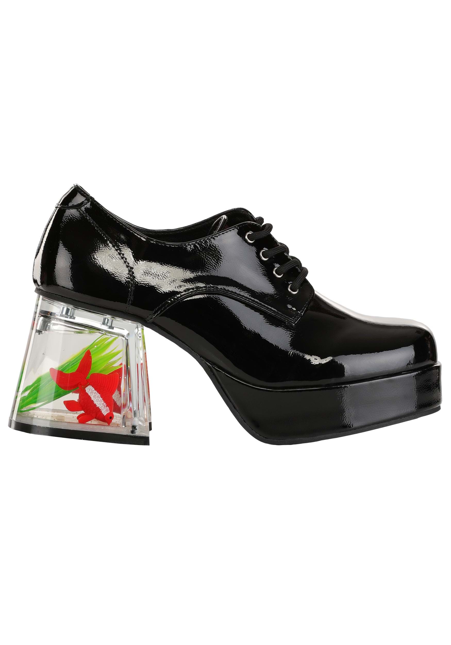 Black Goldfish Pimp Shoes for Adults