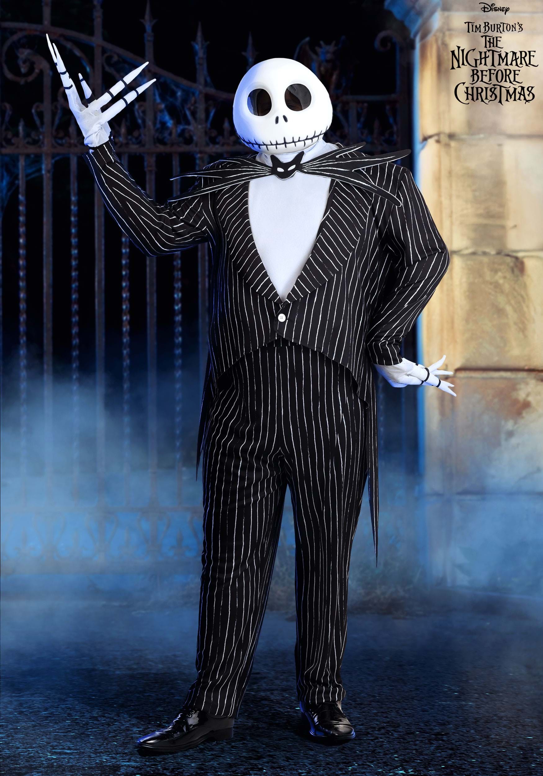 Plus Size Men's Deluxe Disney Jack Skellington Costume