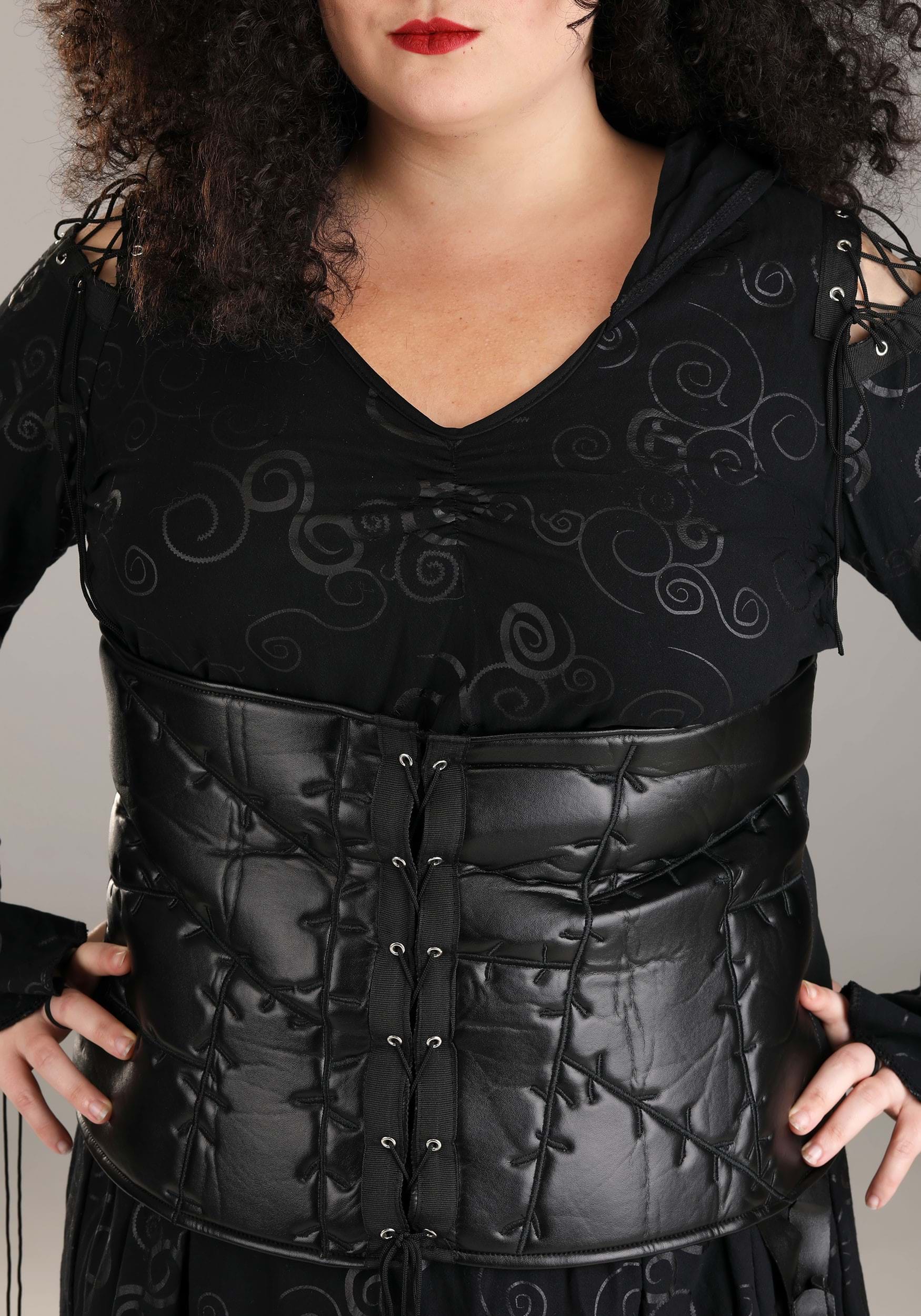 Deluxe Harry Potter Bellatrix Plus Size Costume for Women 5 Deluxe Harry Potter Bellatrix Plus Size Costume for Women