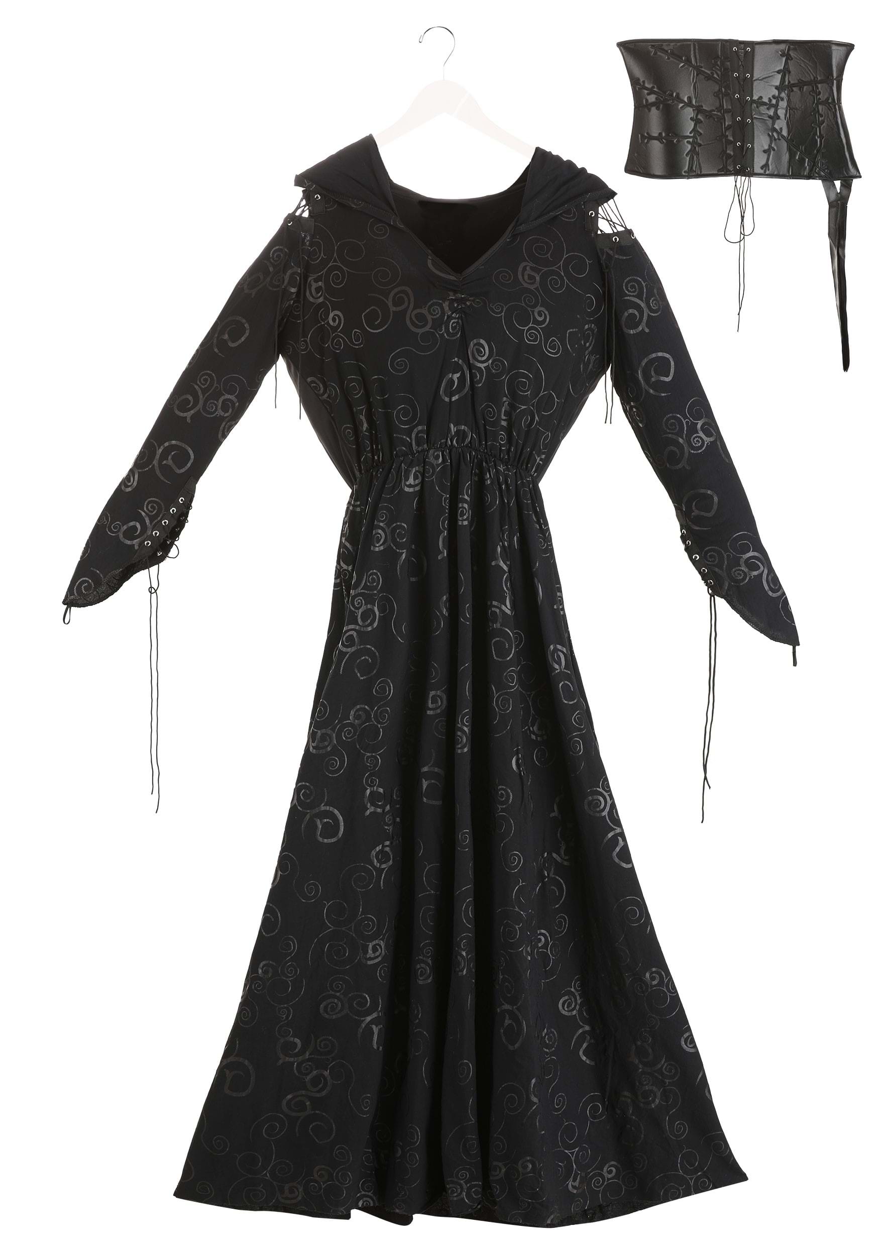 Deluxe Harry Potter Bellatrix Plus Size Costume for Women 9 Deluxe Harry Potter Bellatrix Plus Size Costume for Women