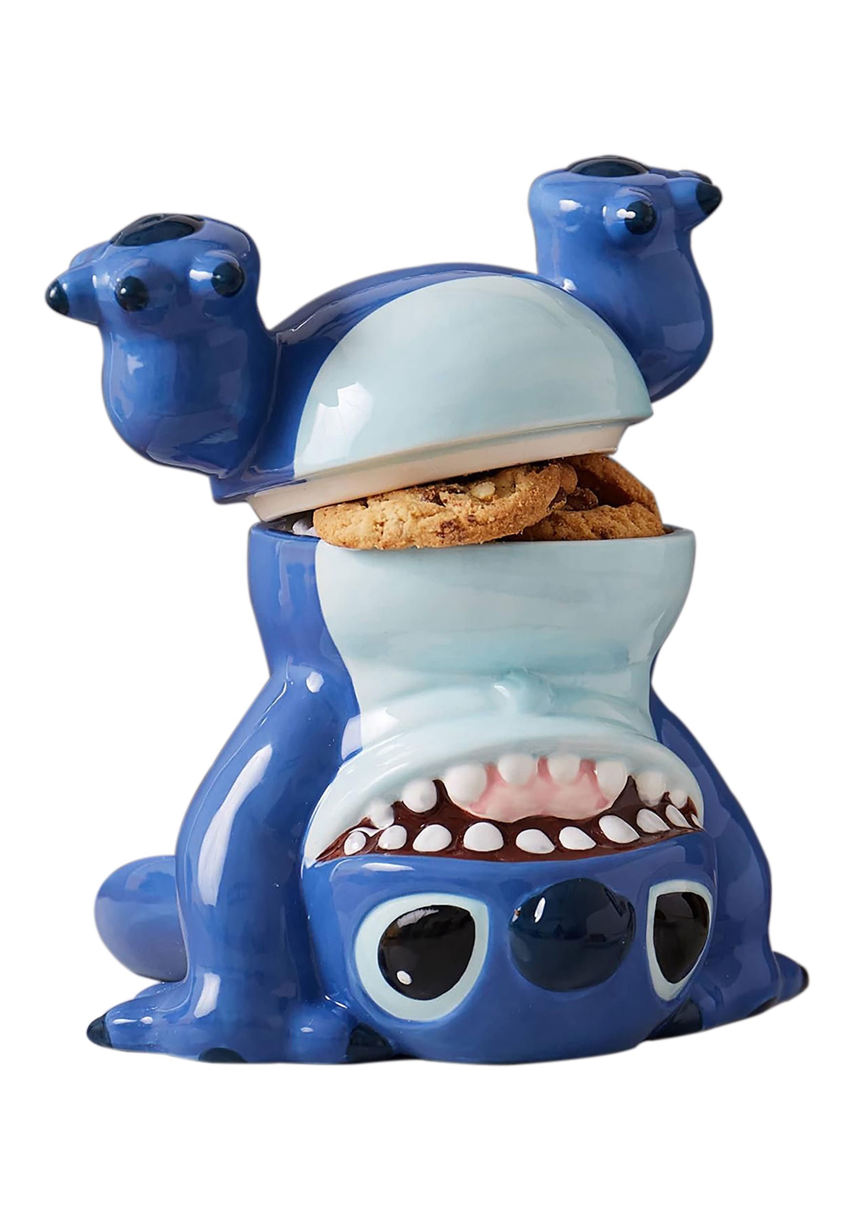 9-Inch Disney Handstand Stitch Ceramic Candy Jar