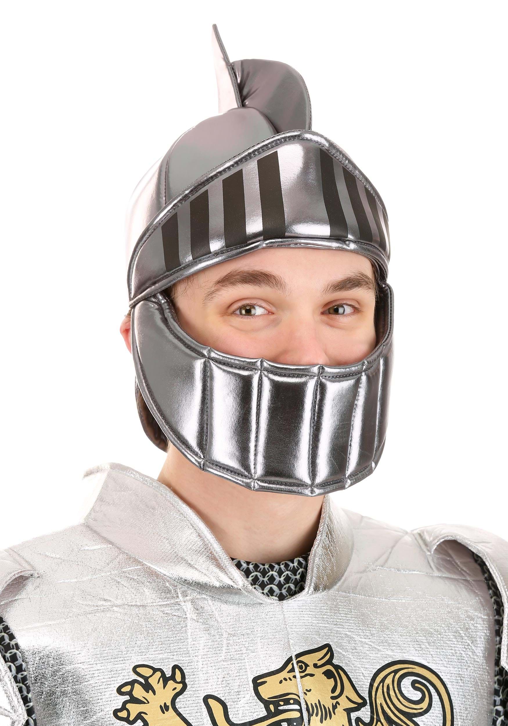 Silver Knight Costume Soft Helmet 1 Silver Knight Costume Soft Helmet