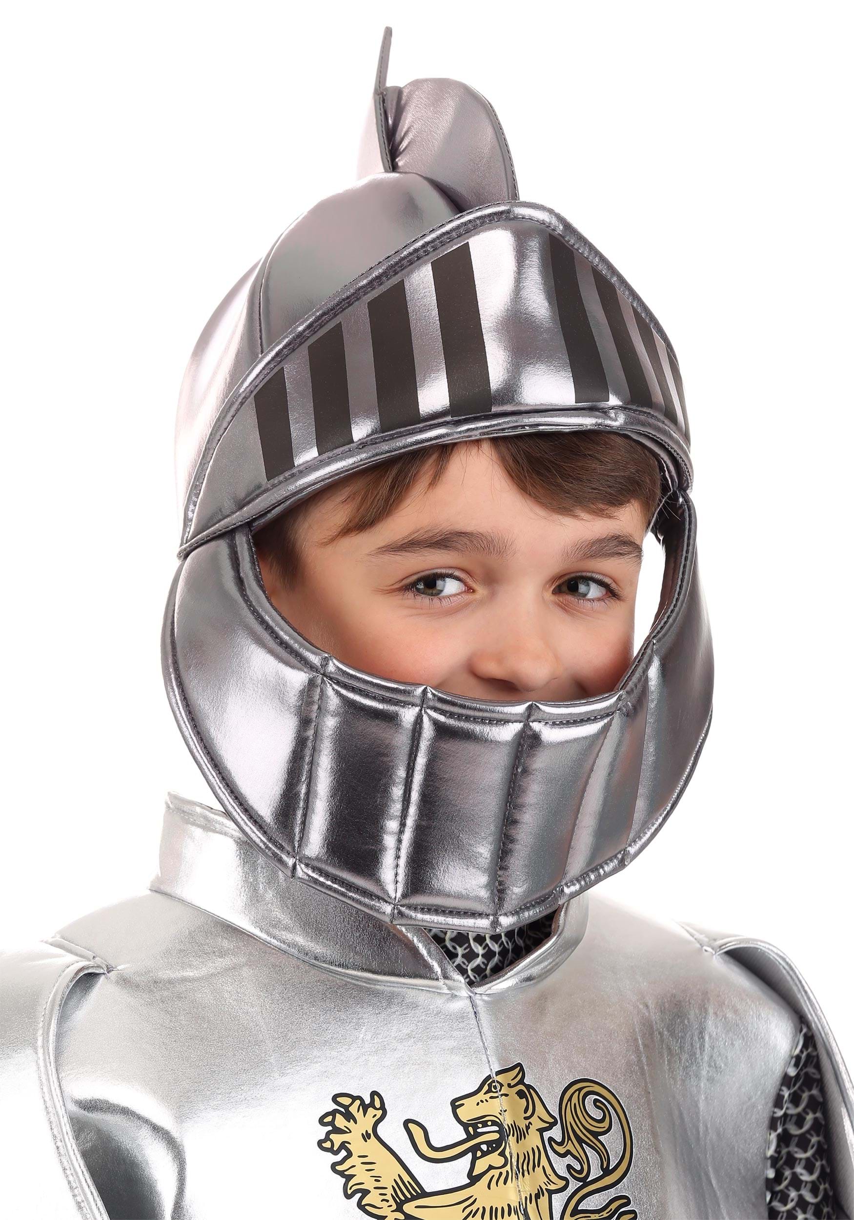 Silver Knight Costume Soft Helmet 2 Silver Knight Costume Soft Helmet