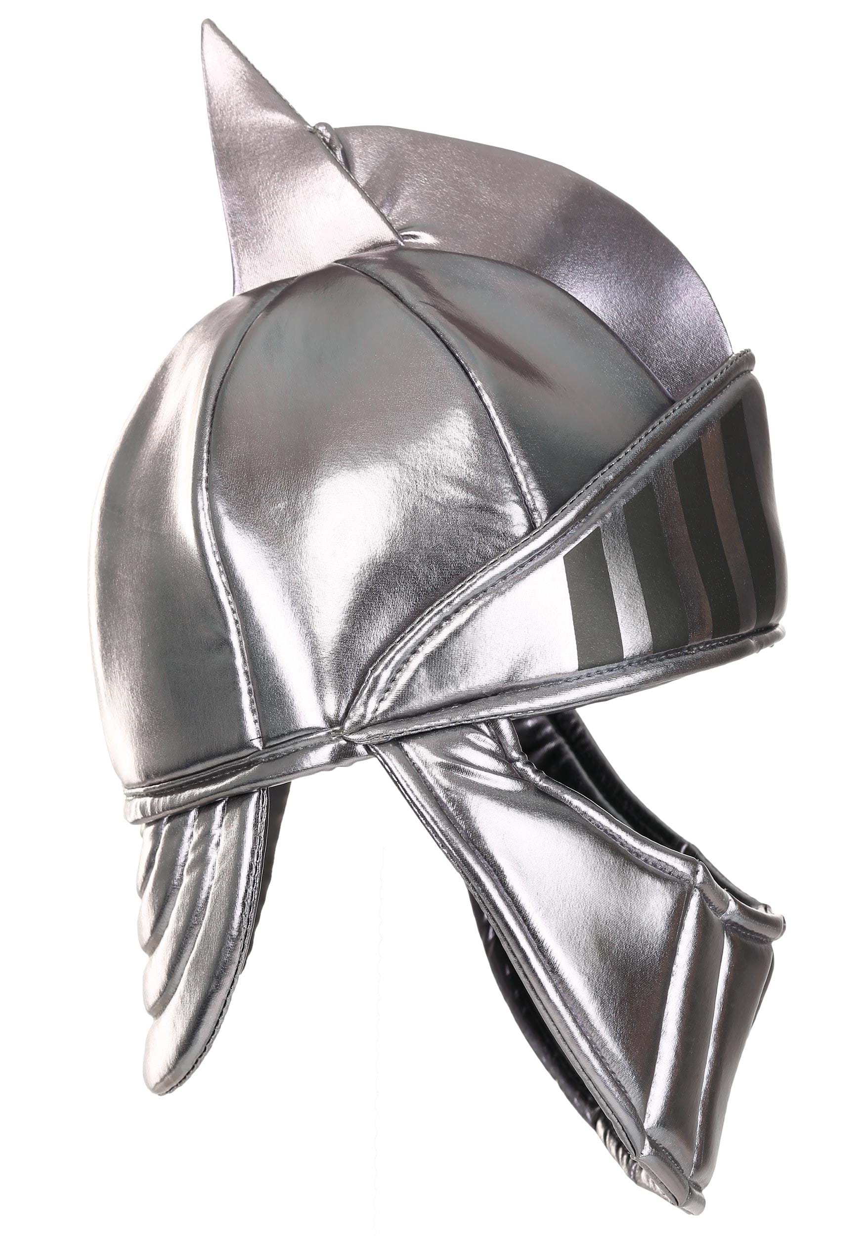Silver Knight Costume Soft Helmet 7 Silver Knight Costume Soft Helmet