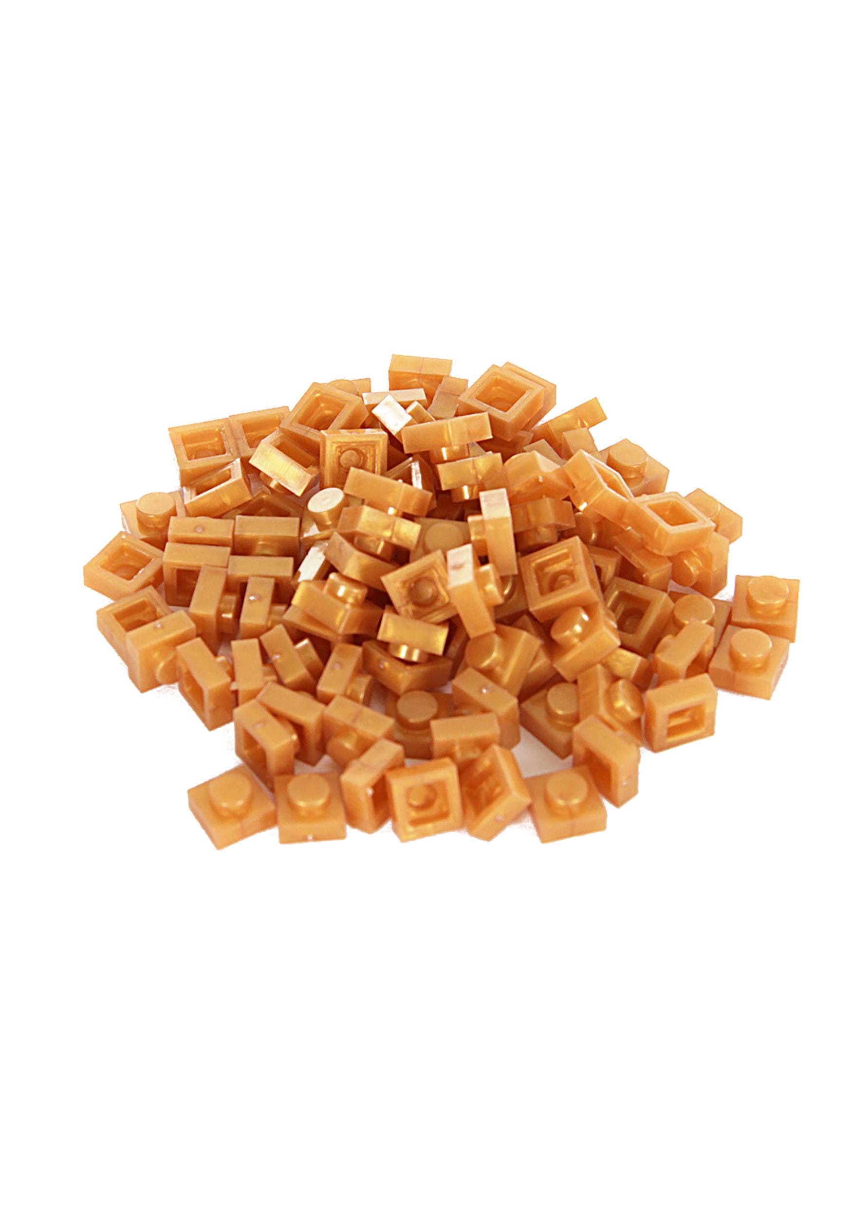 100 Pieces 1x1 Gold Bricky Blocks