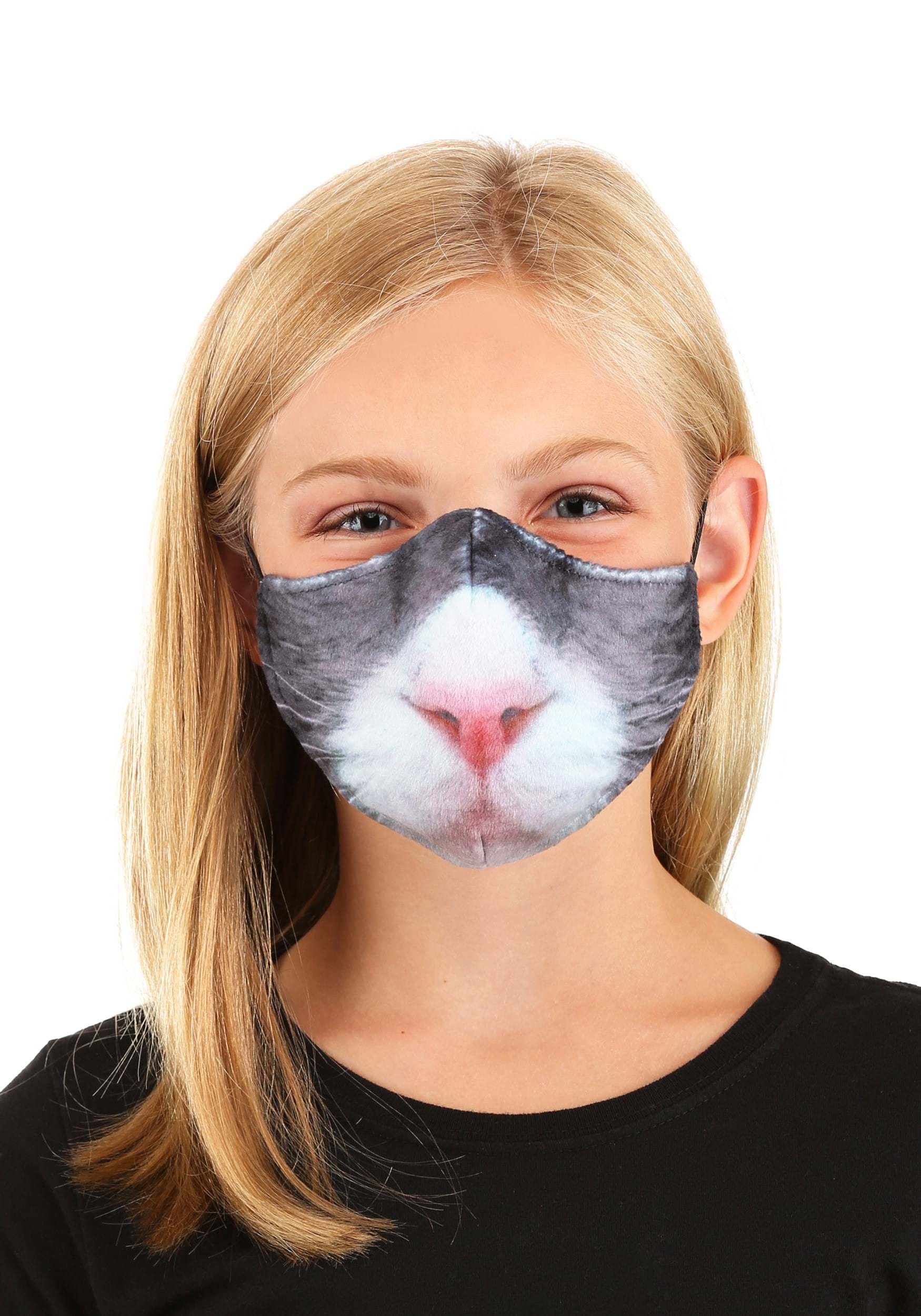 Cat Sublimated Kid's Face Mask