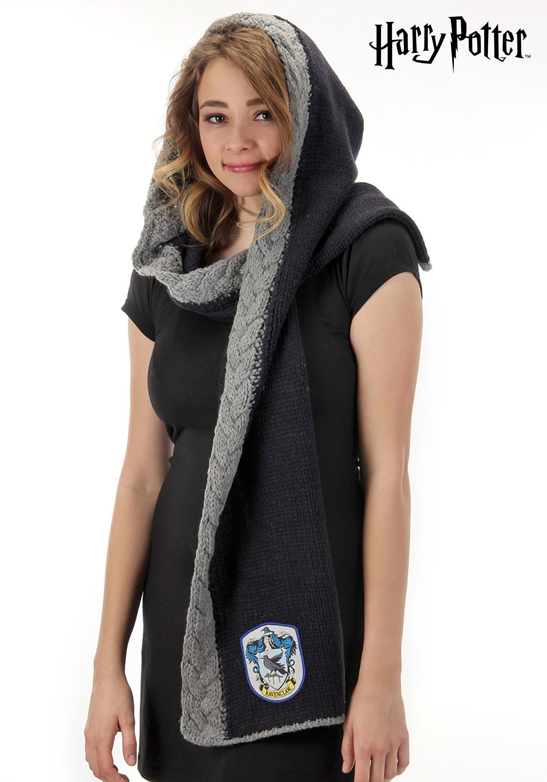 Harry Potter Knit Ravenclaw Hood 1 Harry Potter Knit Ravenclaw Hood