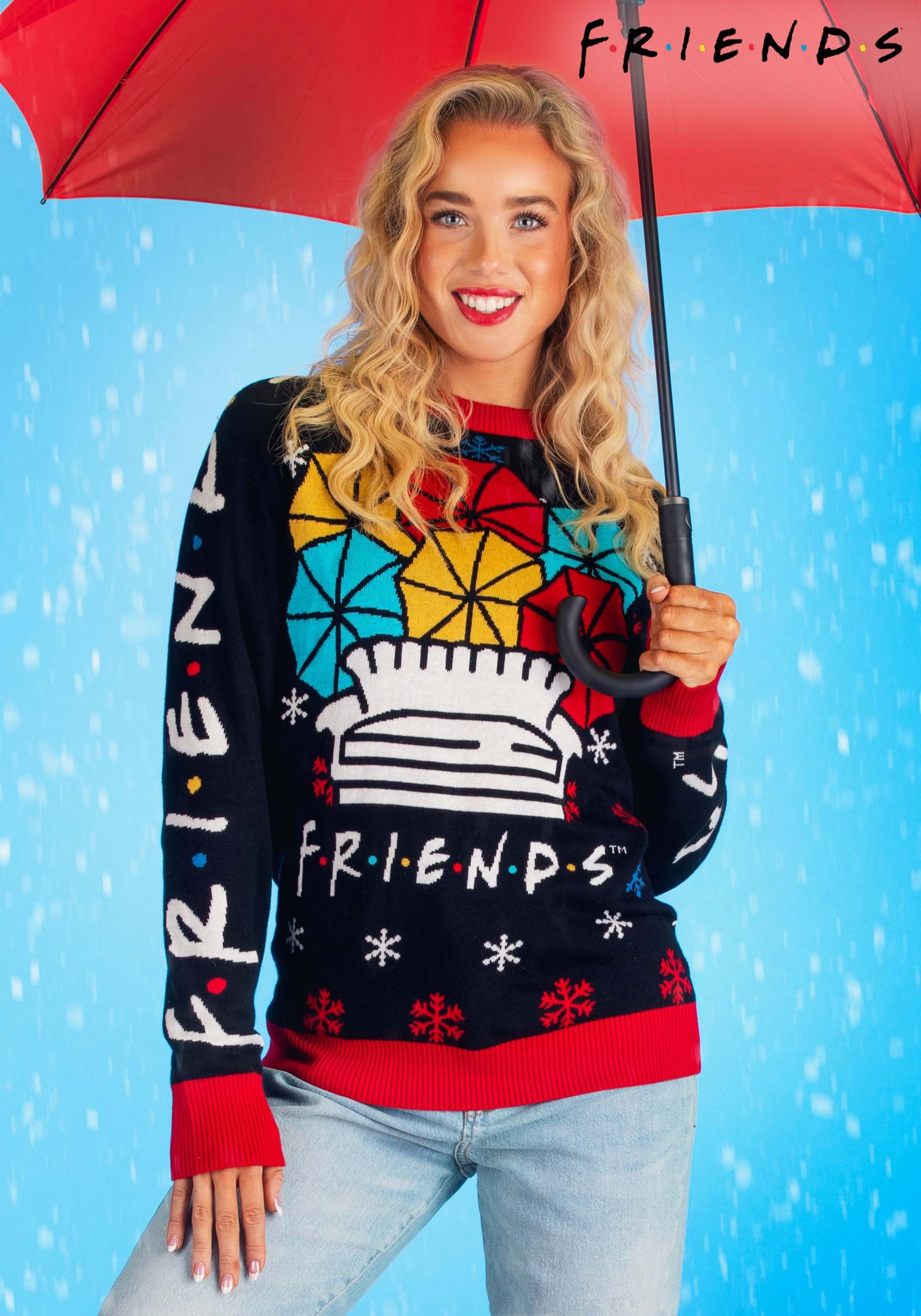Adult Friends Holiday Sweater 1 Adult Friends Holiday Sweater