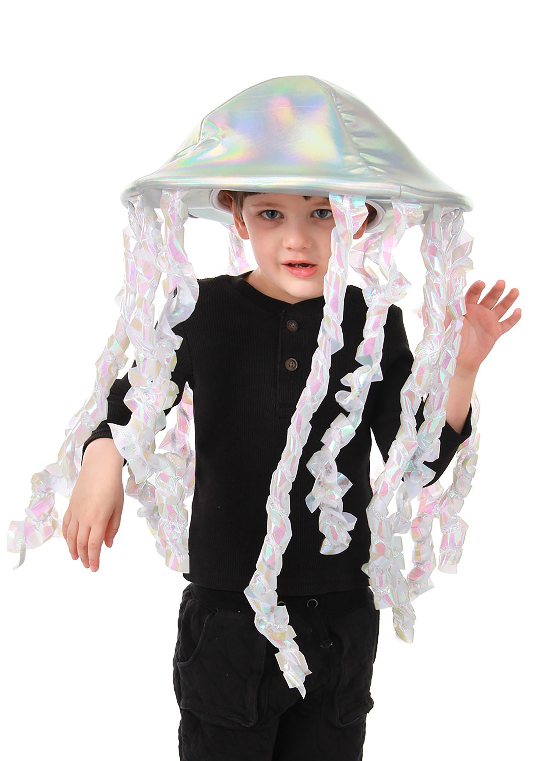 Plush Holographic Jellyfish Hat