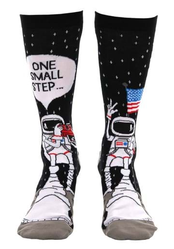 Adult Foot Forward One Small Step Astronaut Socks