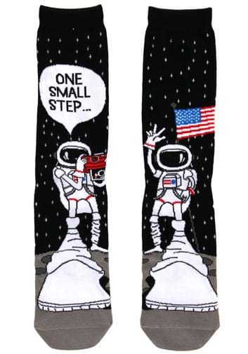 Adult Foot Forward One Small Step Astronaut Socks