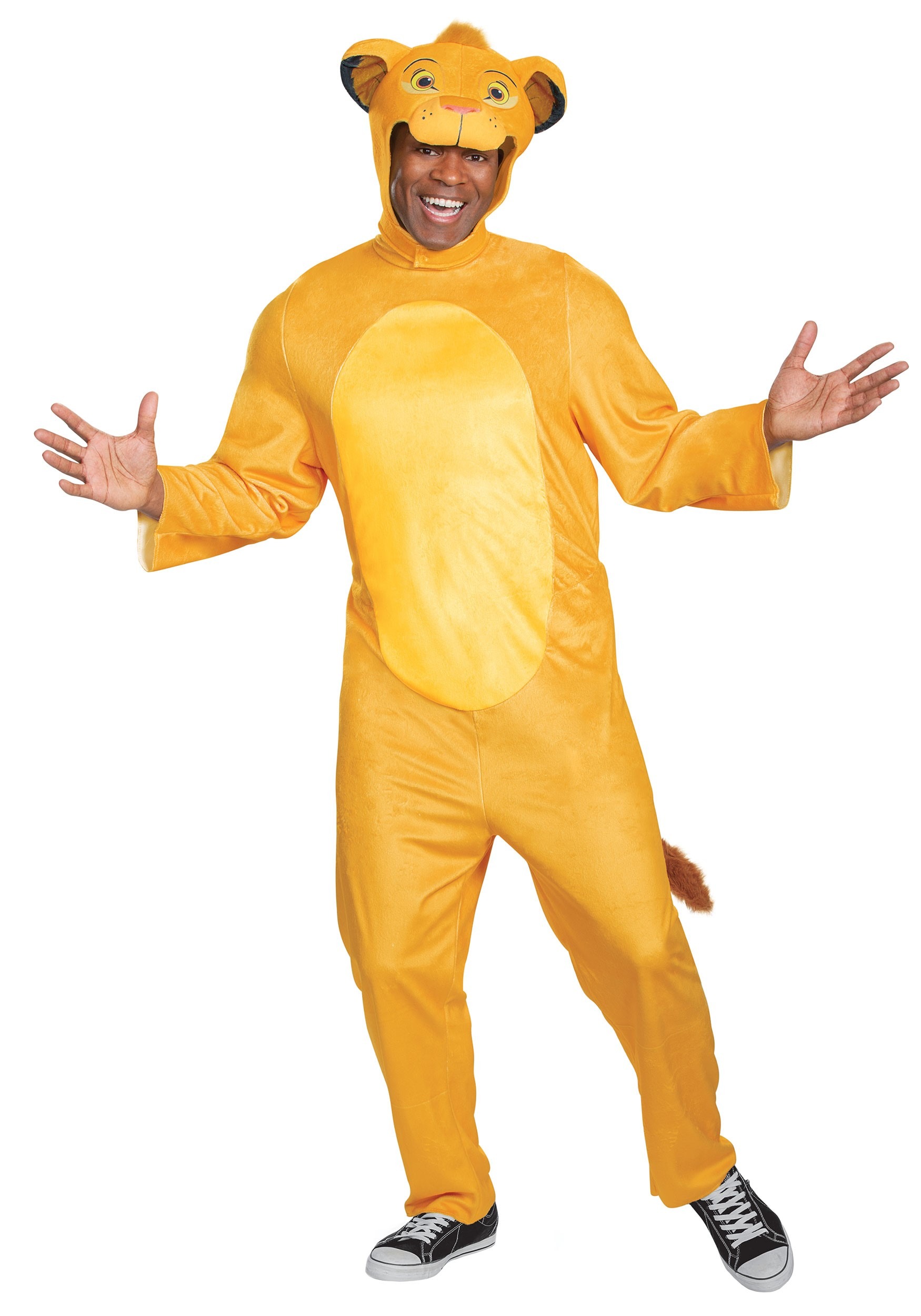 Lion King Animated Simba Jumpsuit Costume for Adults