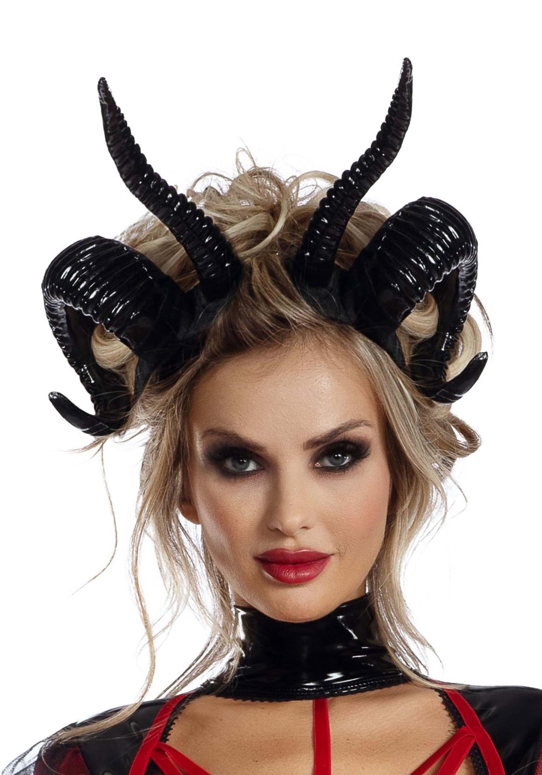 Double Demon Horns Costume Accessory 1 Double Demon Horns Costume Accessory