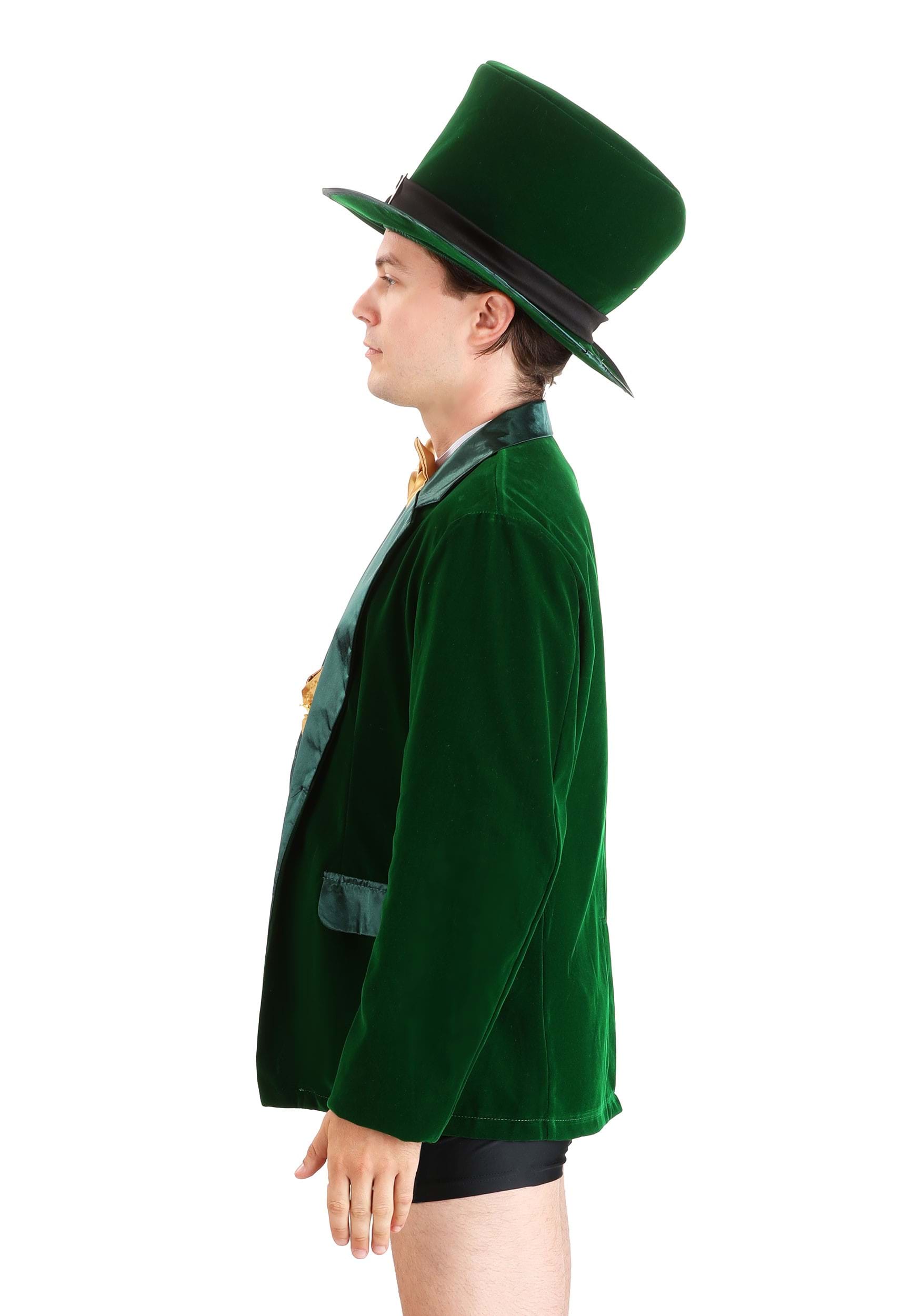 Mens Gold and Green Lucky Leprechaun Costume 9 Mens Gold and Green Lucky Leprechaun Costume