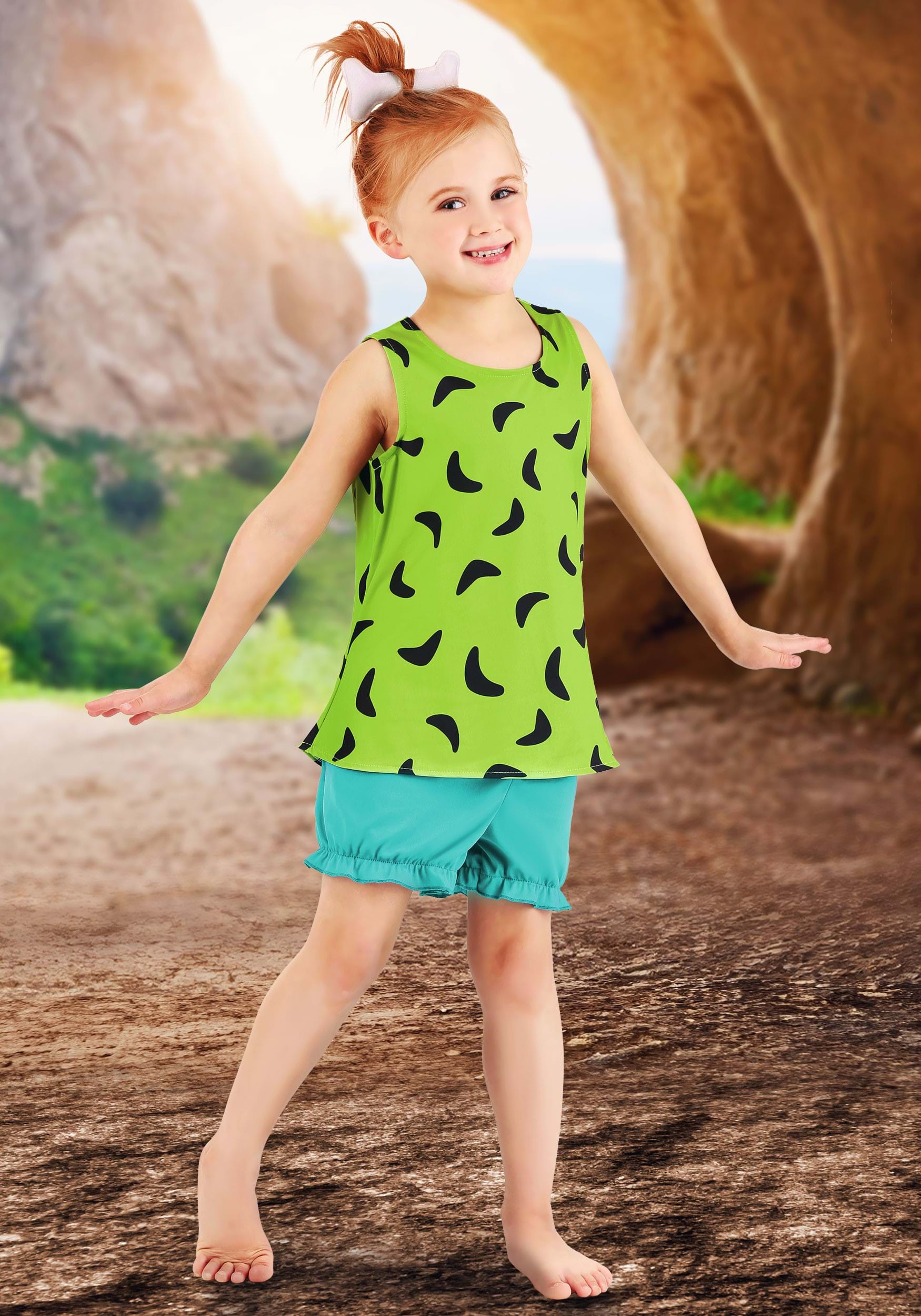 Classic Flintstones Pebbles Costume for Girls