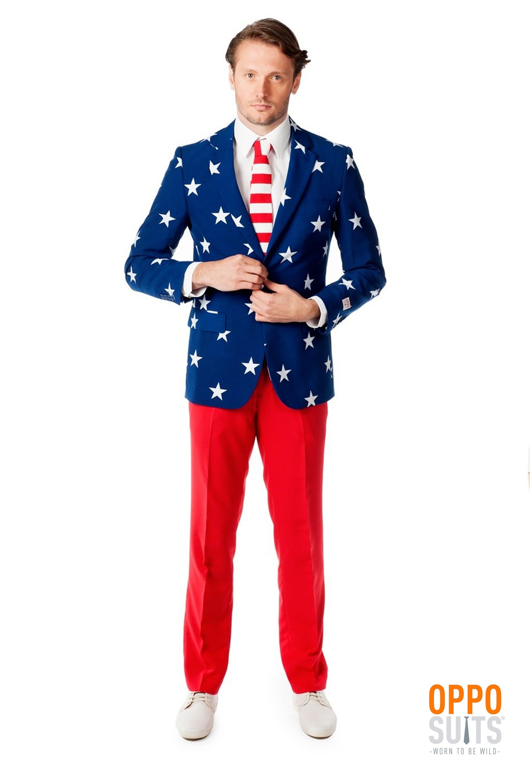 Men's OppoSuits Stars and Stripes Costume Suit
