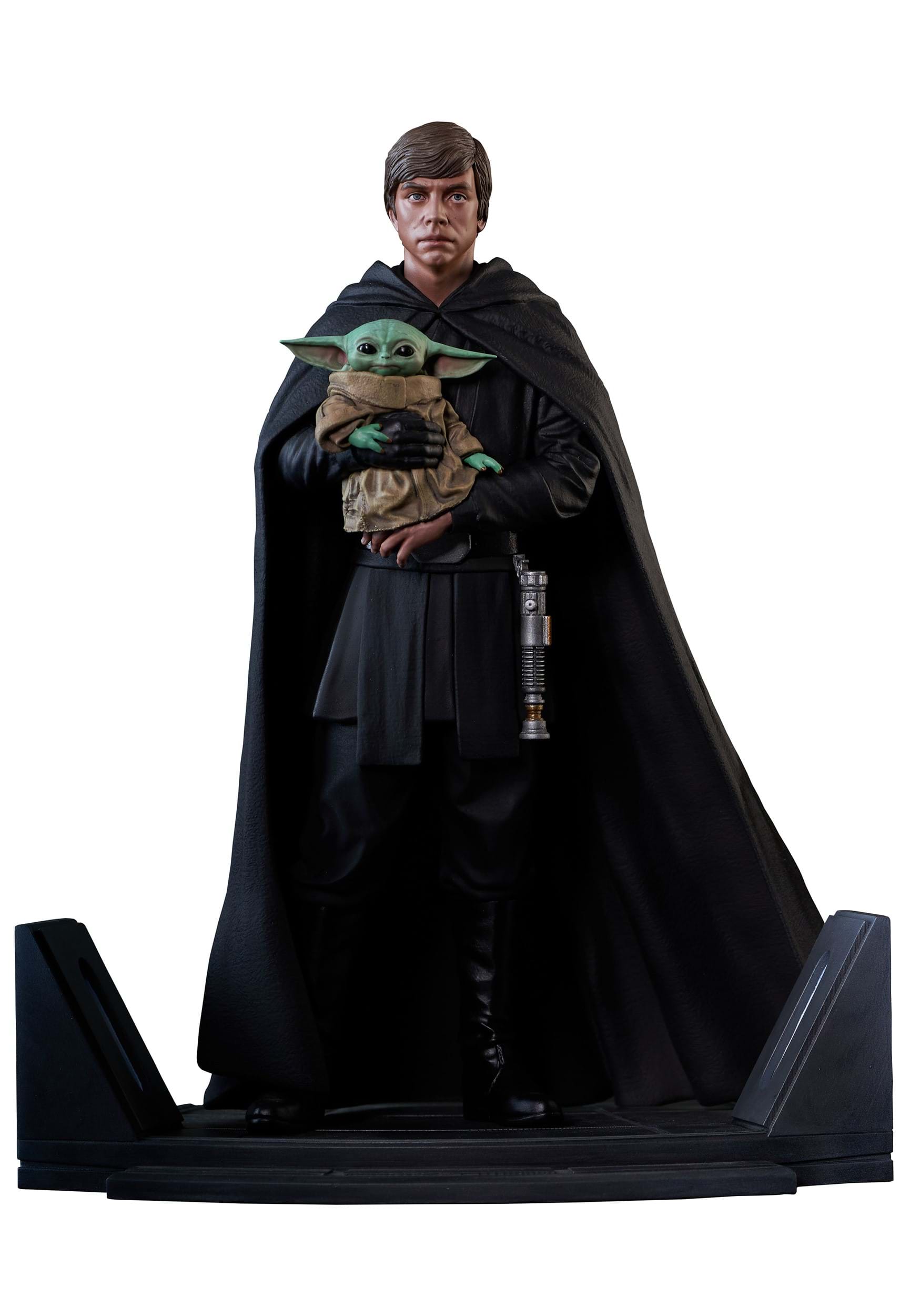 Star Wars Premiere Collection Mandalorian Luke & Grogu Statue 3 Star Wars Premiere Collection Mandalorian Luke & Grogu Statue