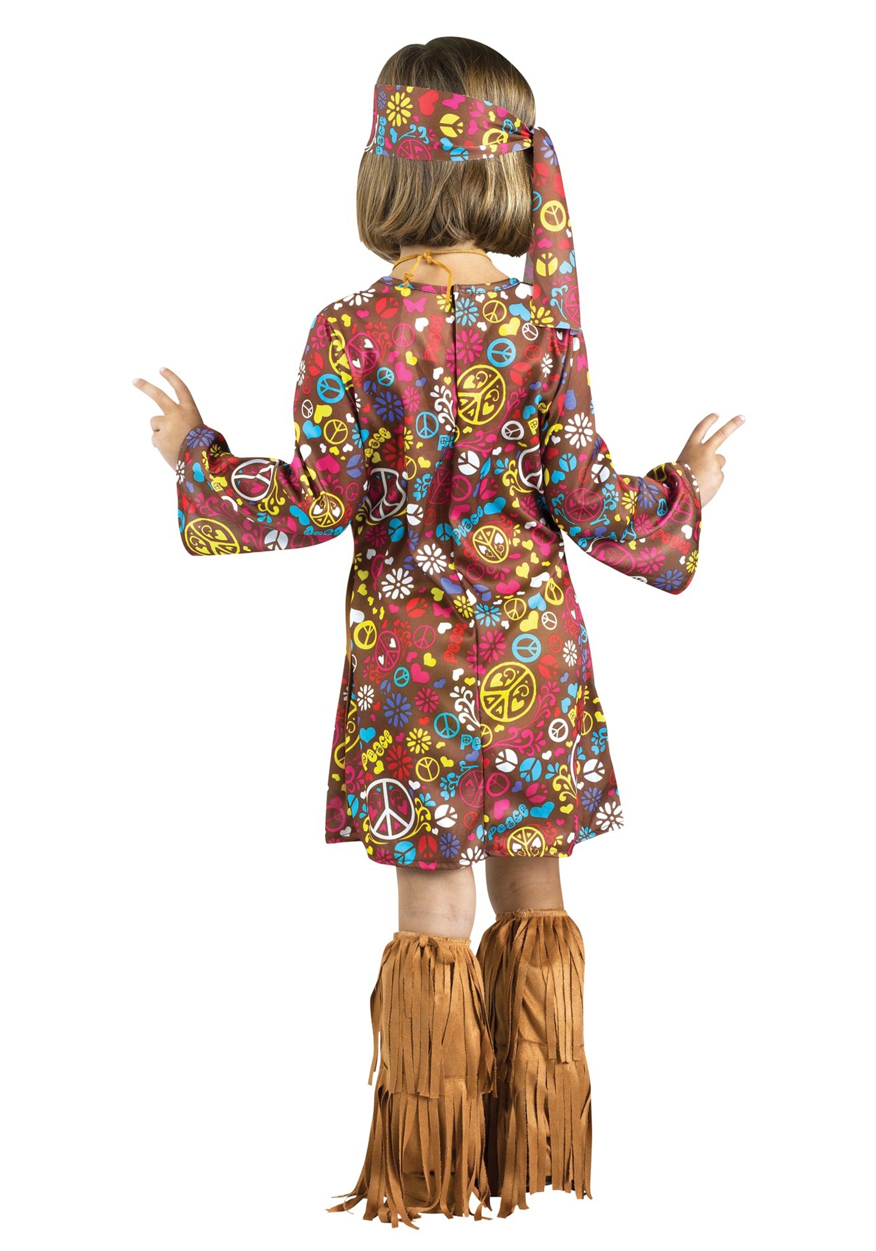 Peace & Love Hippie Girl's Toddler Costume