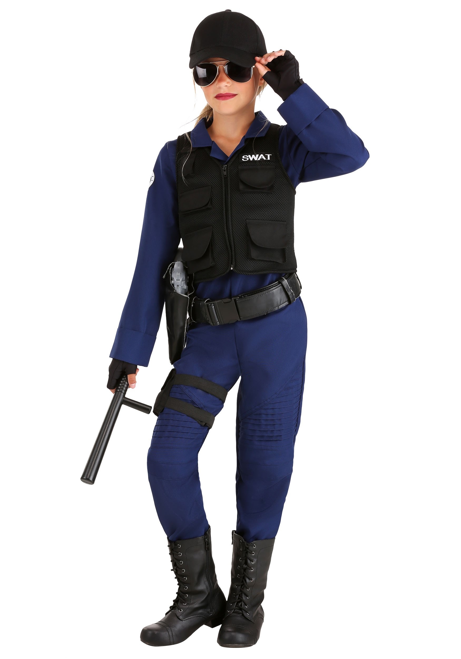 Girl's Police SWAT Costume