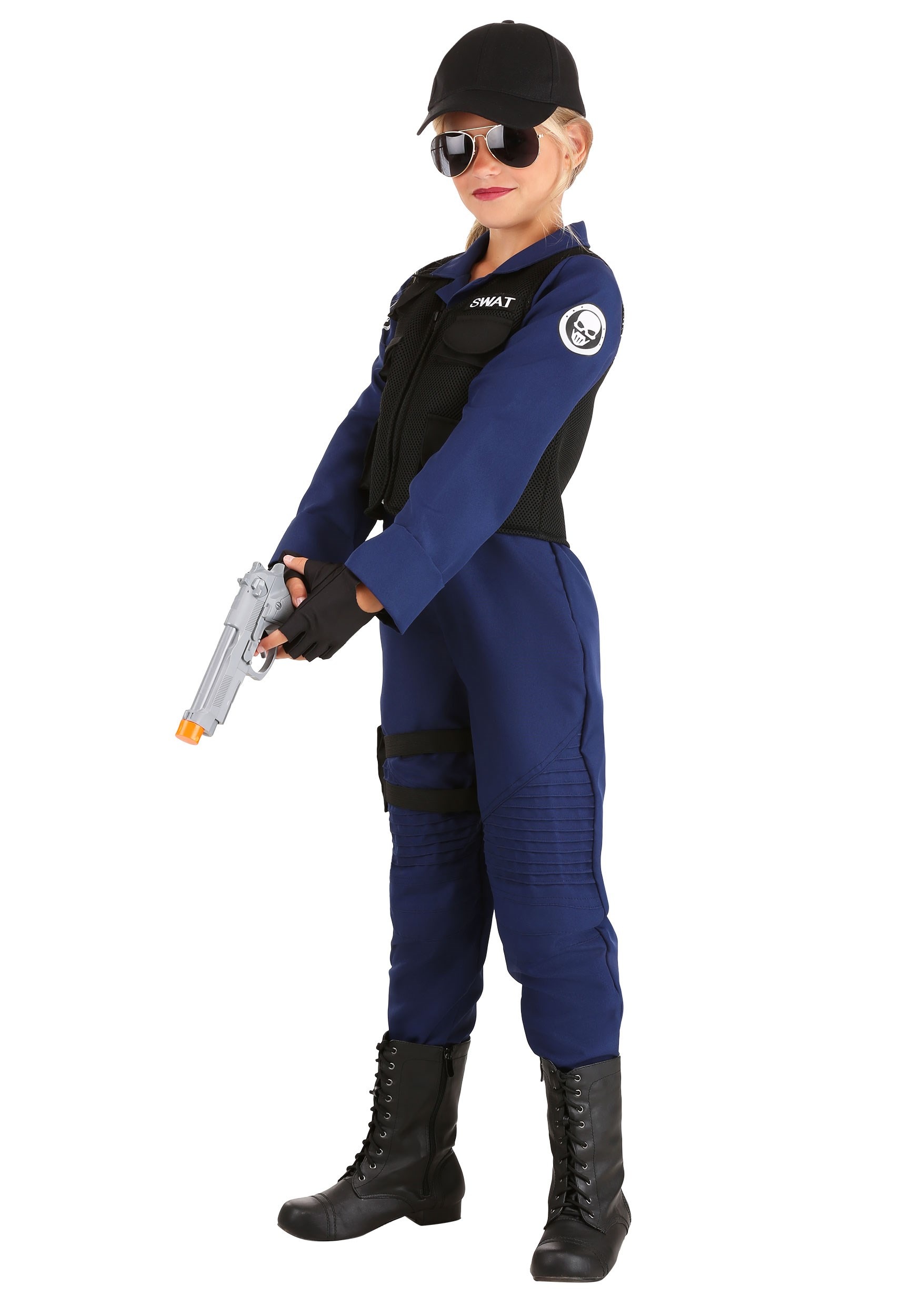 Girl's Police SWAT Costume
