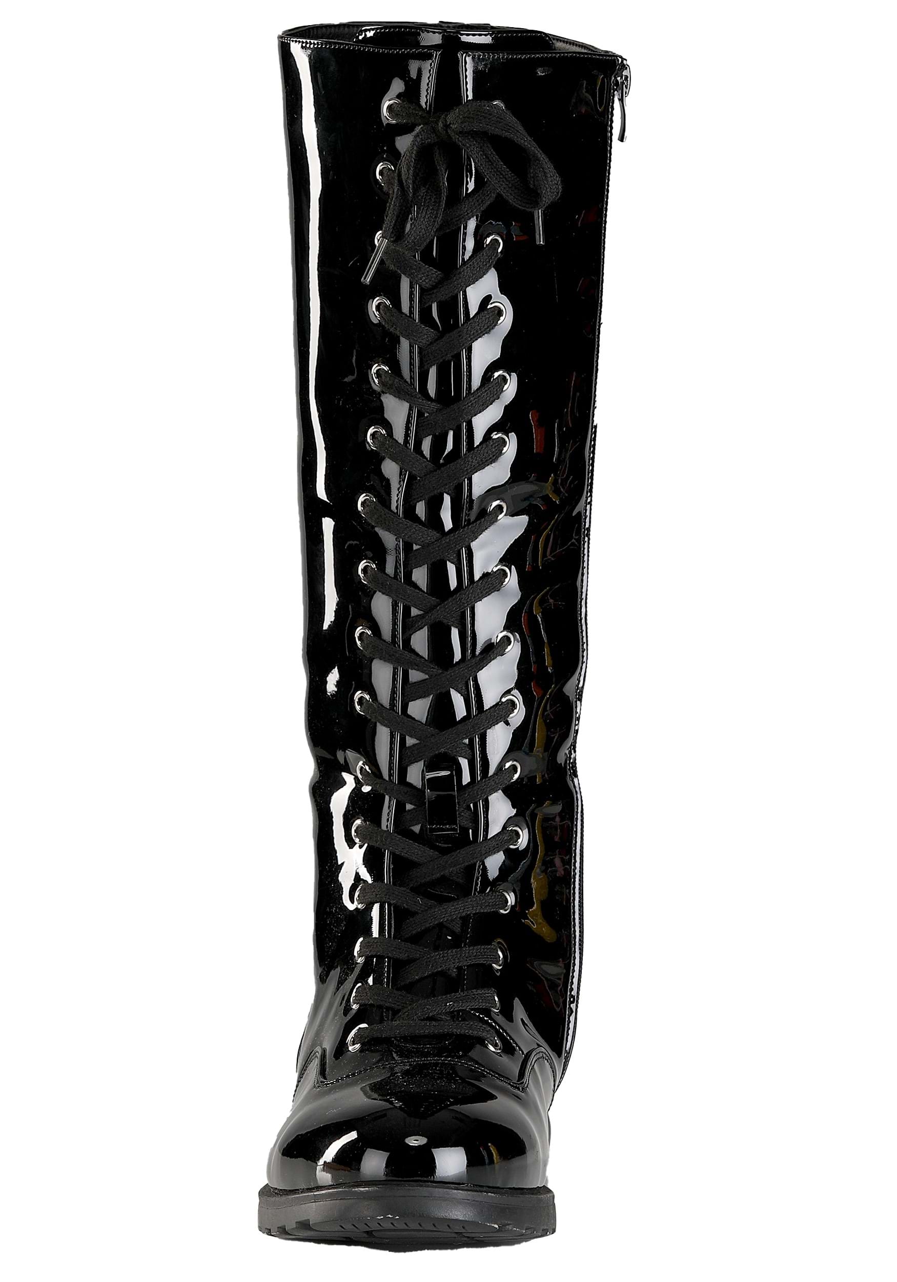 Black Wrestling Costume Boots for Adults