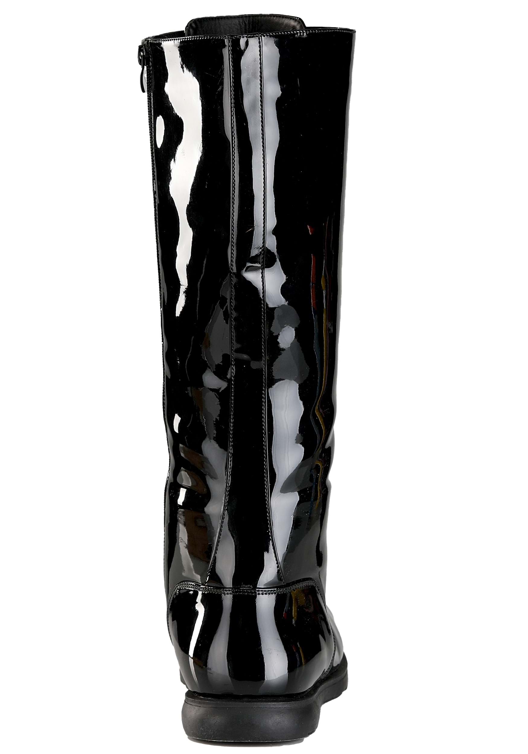 Black Wrestling Costume Boots for Adults