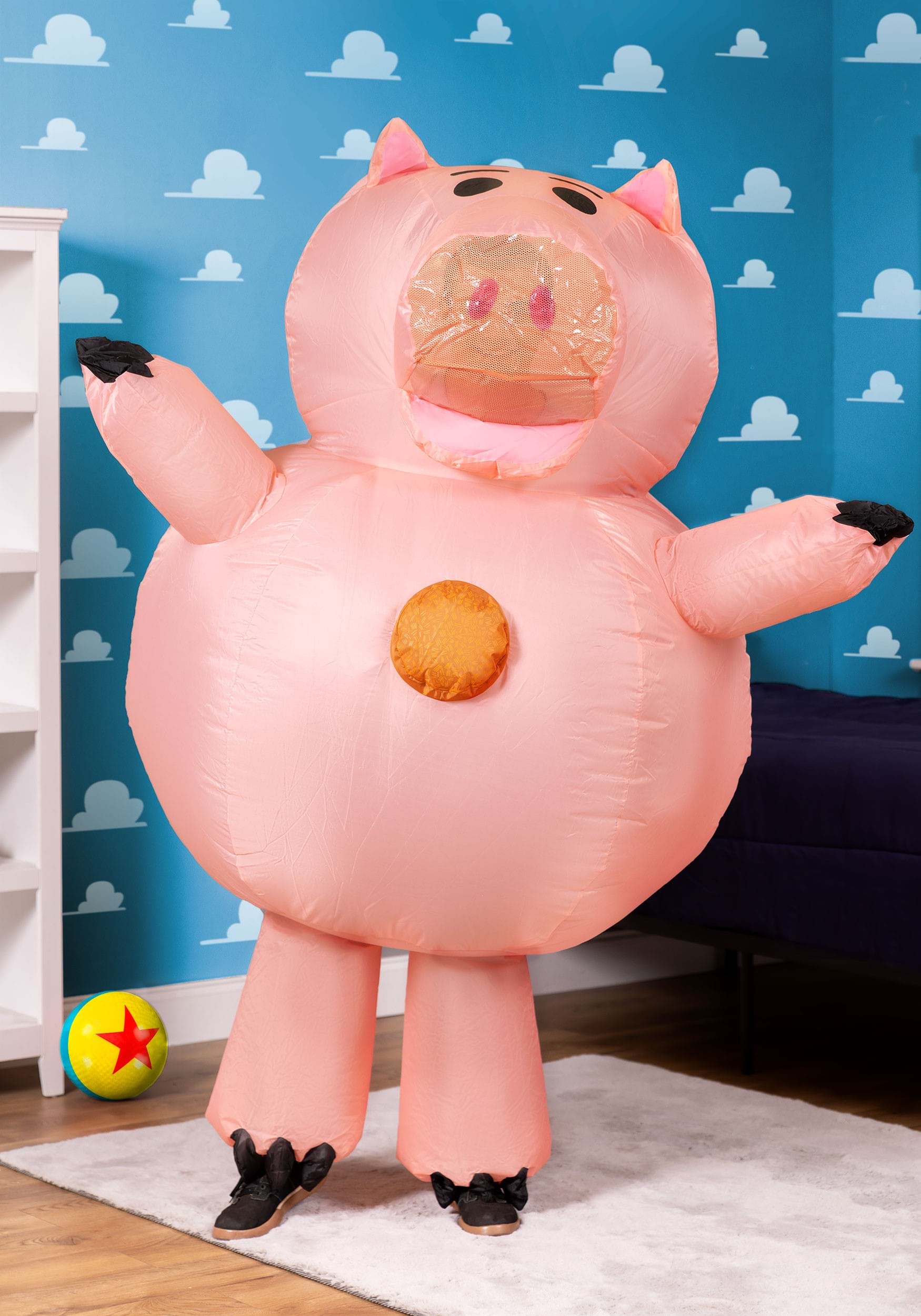 Toy Story Adult Hamm Inflatable Costume 1 Toy Story Adult Hamm Inflatable Costume