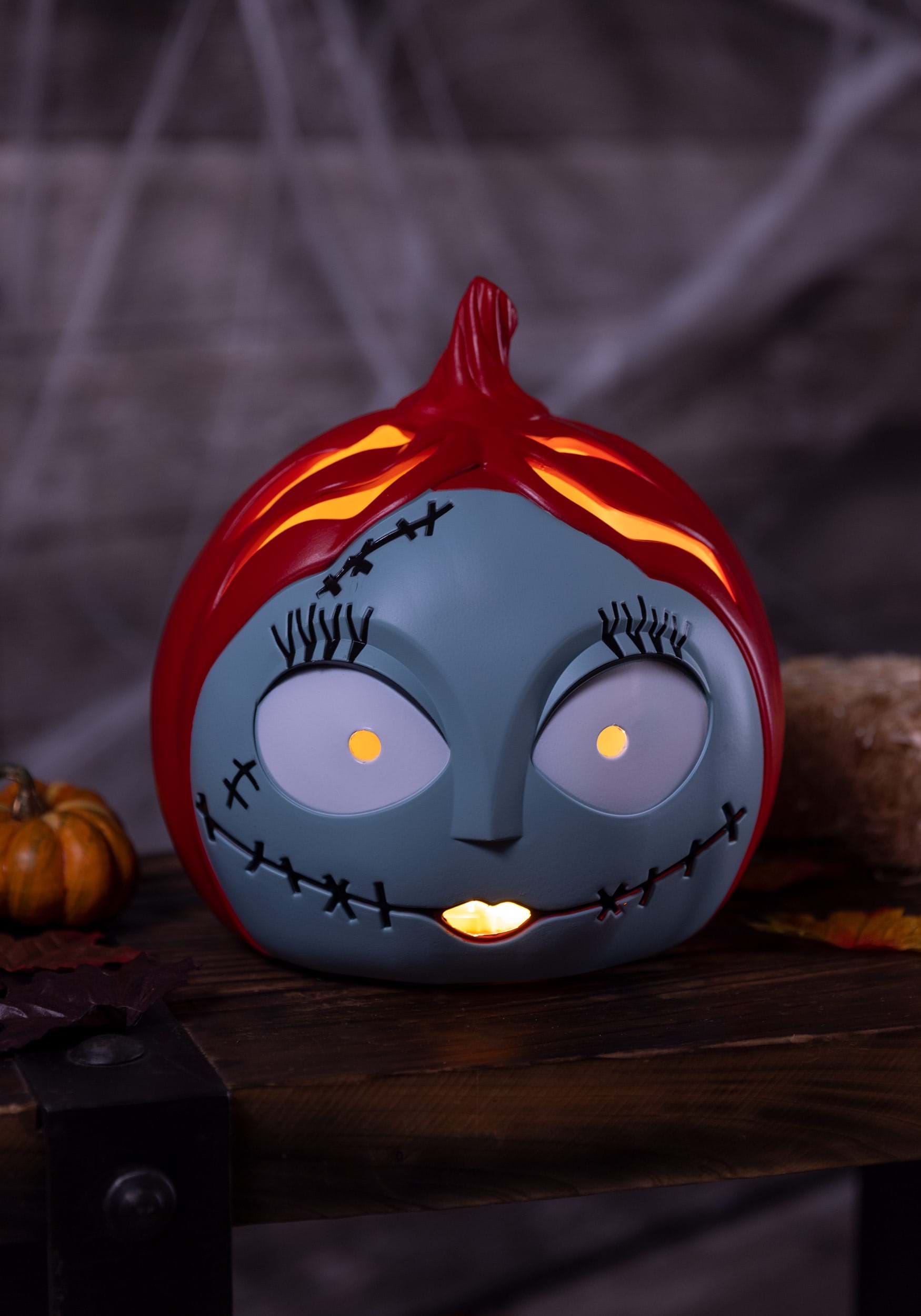 Sally Nightmare Before Christmas Light Up Pumpkin Decoration