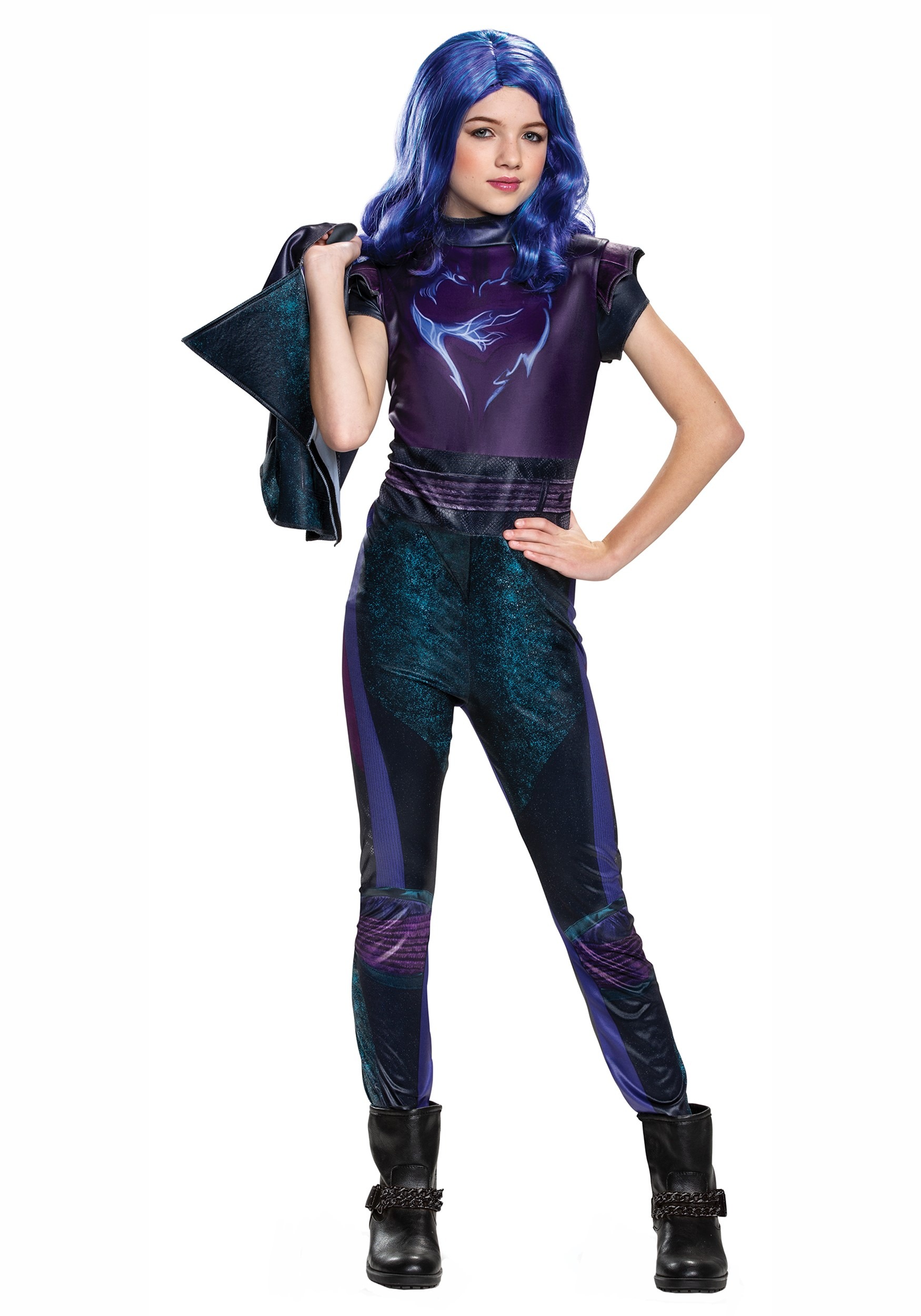 Disney Descendants 3 Girls Mal Classic Costume 3 Disney Descendants 3 Girls Mal Classic Costume