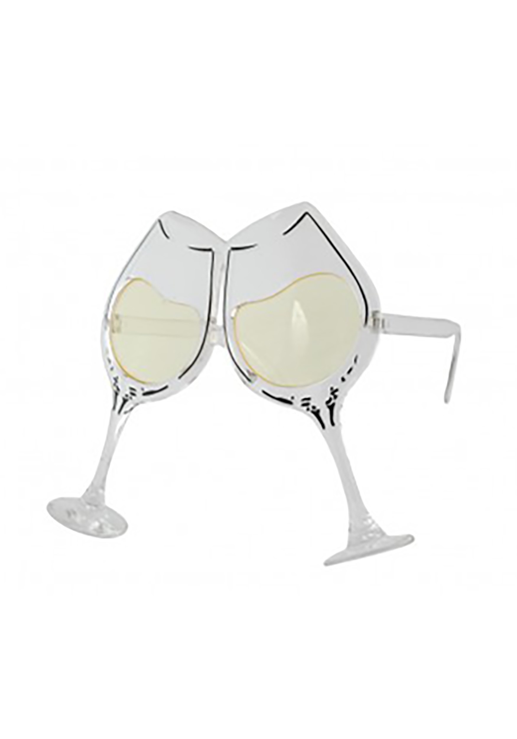 Clear/Yellow Adult Wine Goblet Eyeglasses